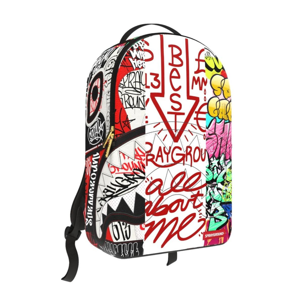 SPRAYGROUND Tri Split Graffiti Backpack - Closet Space