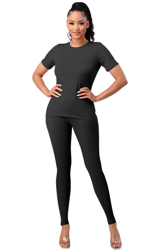 Curvy - Two Piece Legging Set - Closet Space