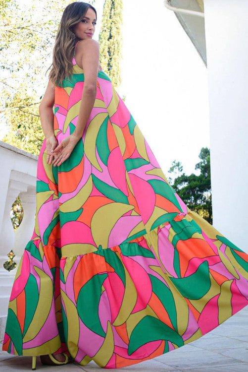 Multi-Color Boho Maxi Dress - Closet Space