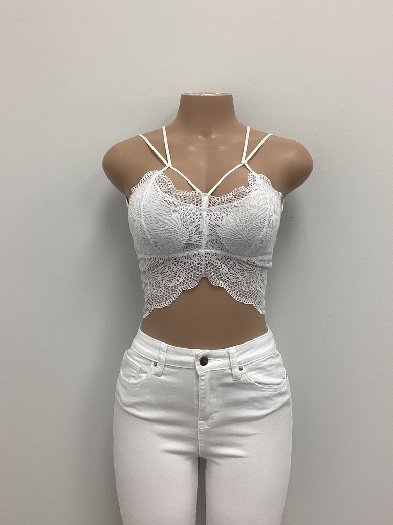 Lace X Back Bralette - Closet Space