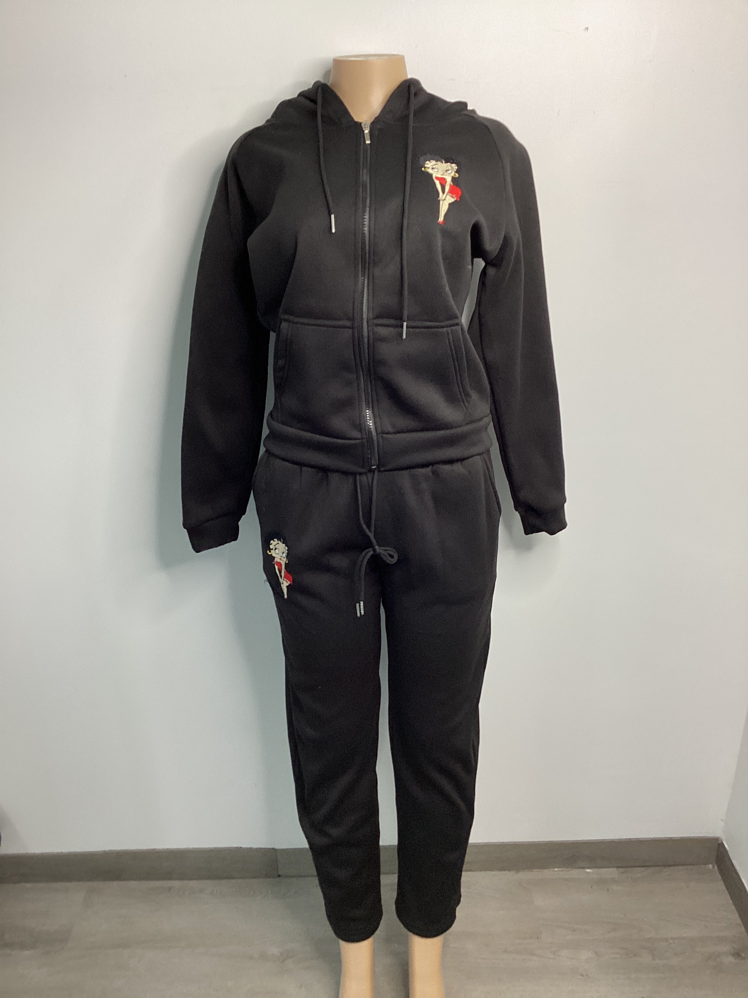 Betty Boop 2 Piece Hoodie Sweat Pant Set - Closet Space