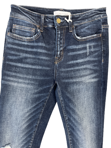 FLYING MONKEY Crop Ankle Jeans - Closet Space