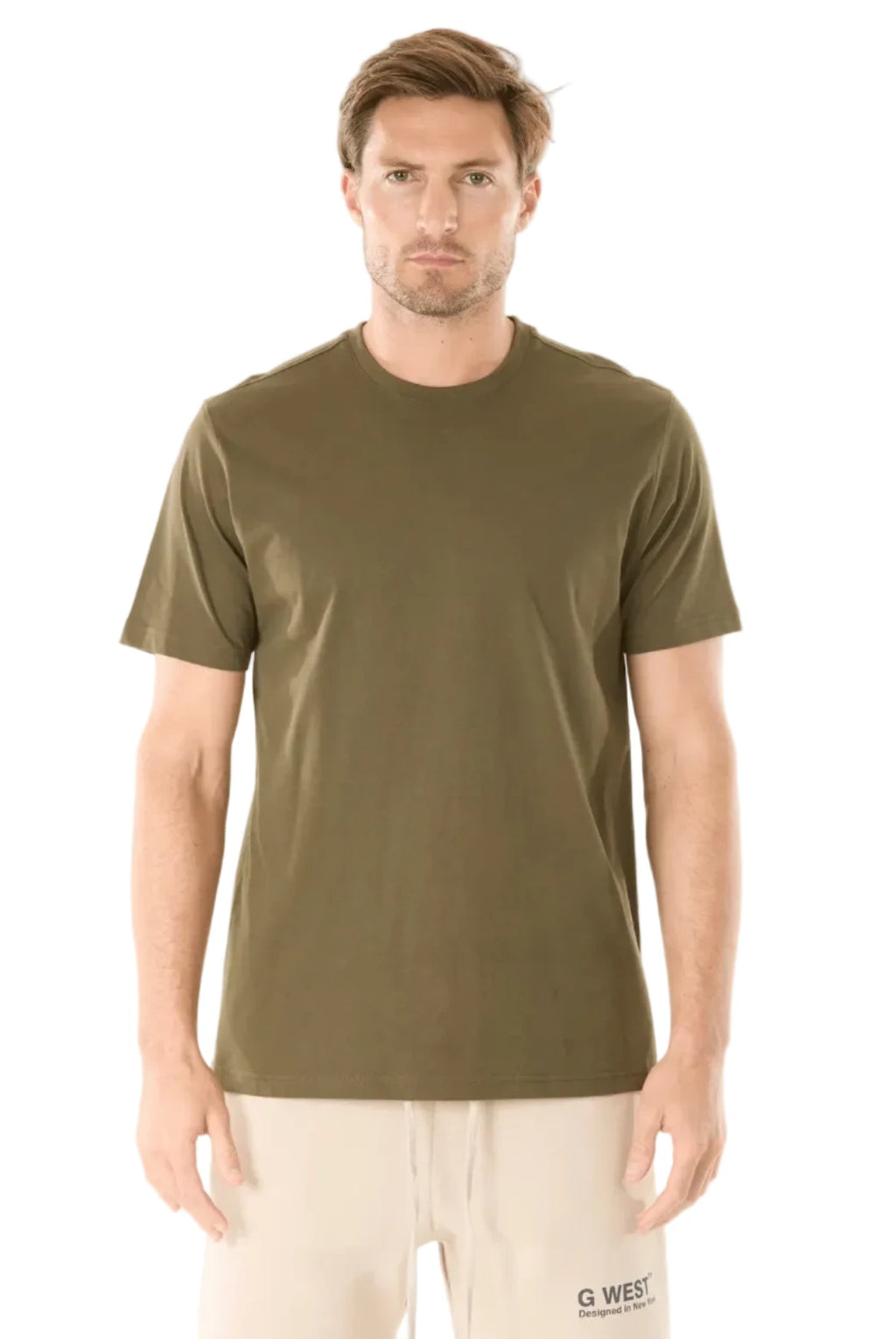 Mens Solid Crew Neck Tee - Closet Space