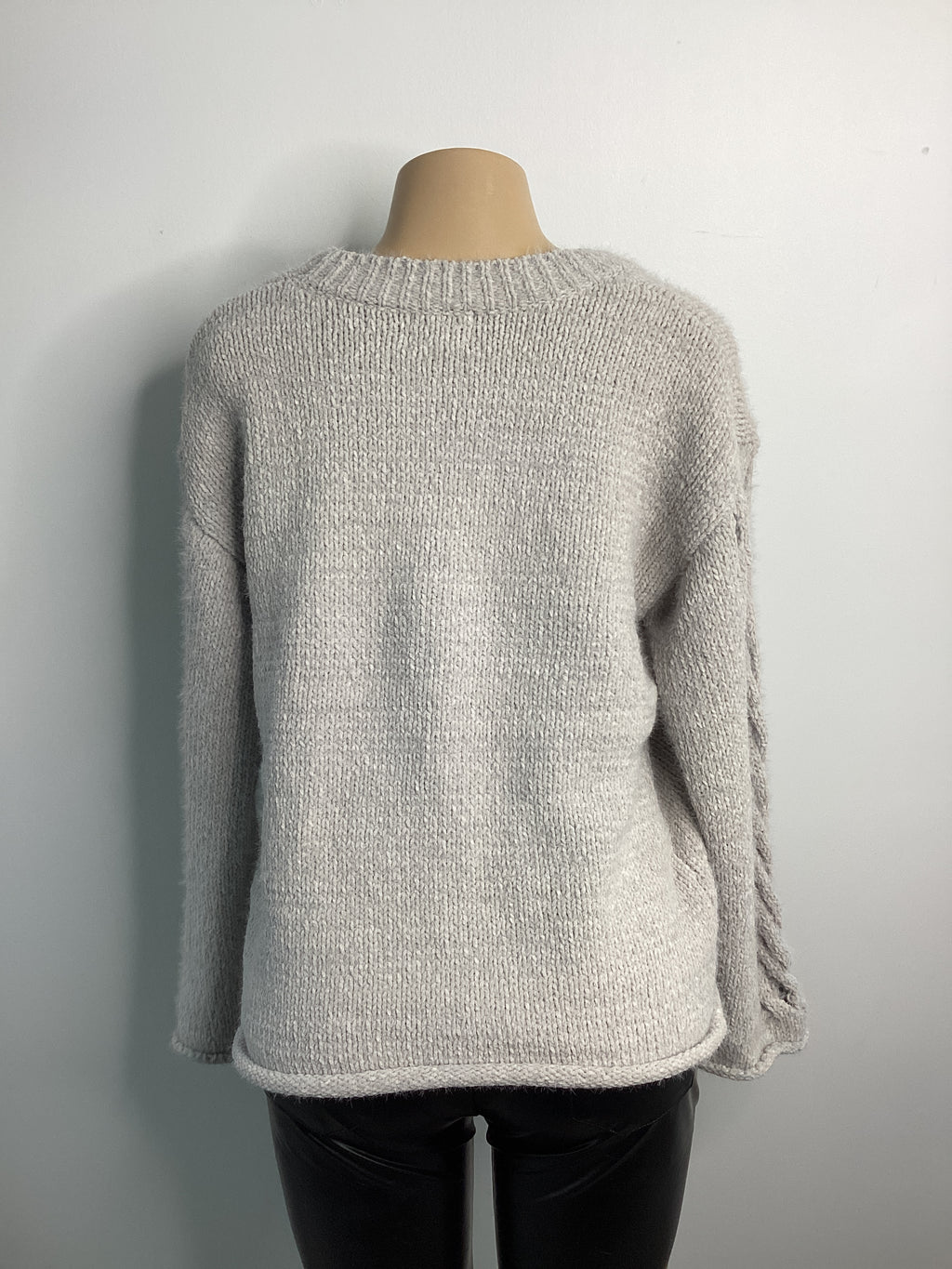 Chenille Sweater Braid Sleeve - Closet Space