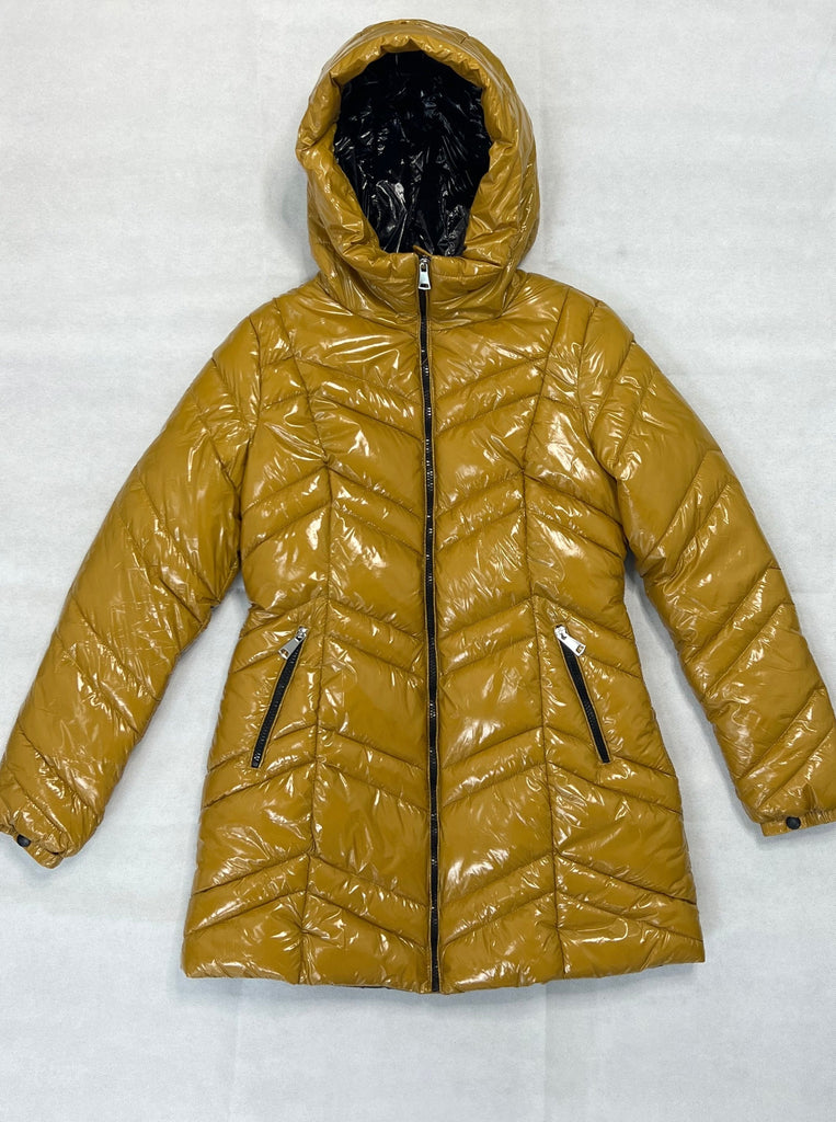 Quilted High Neck Zip Up Puffer Ski Jacket - Closet Space