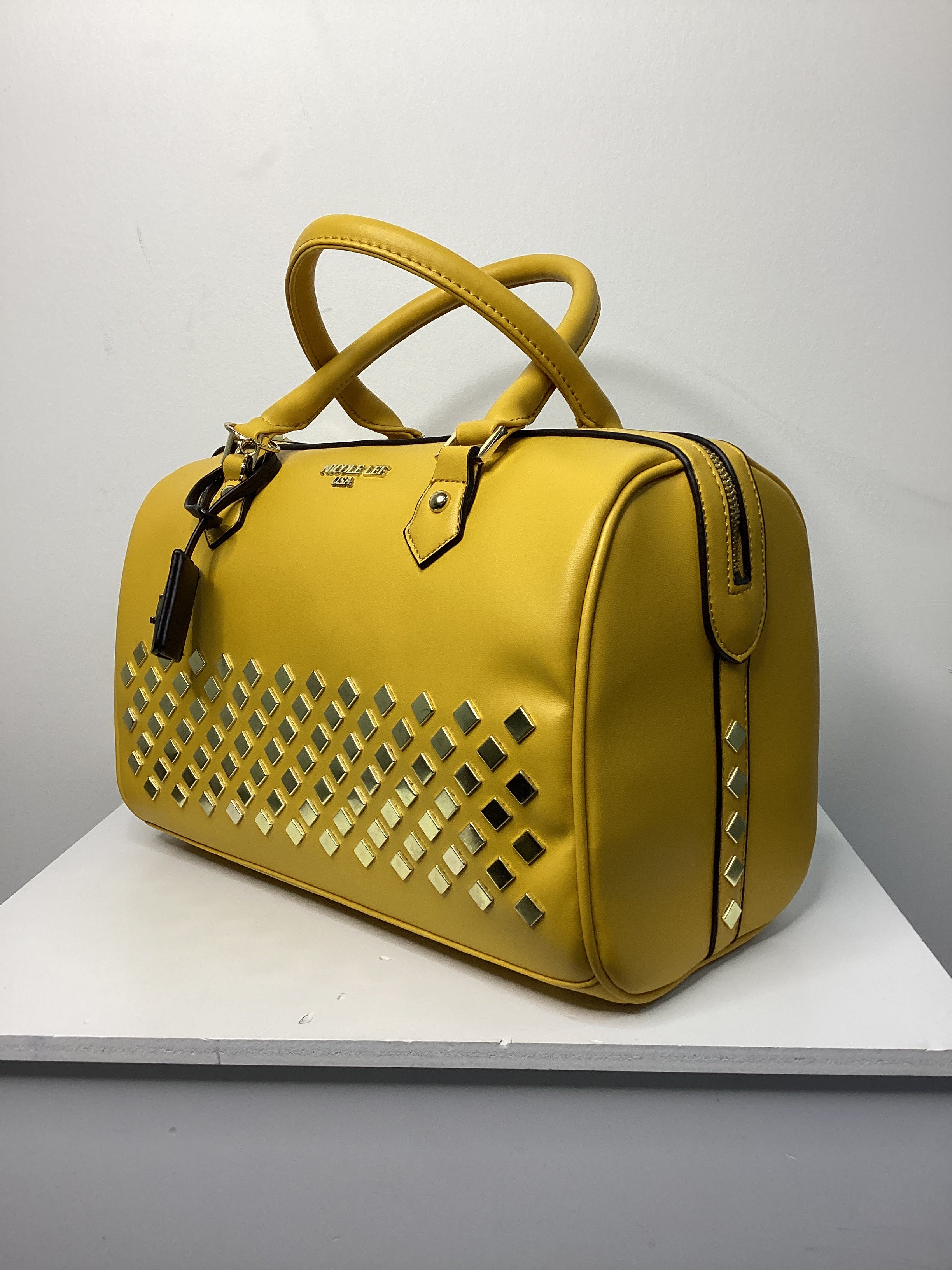 Nicole Lee Leather Gold Accent Handbag - Closet Space