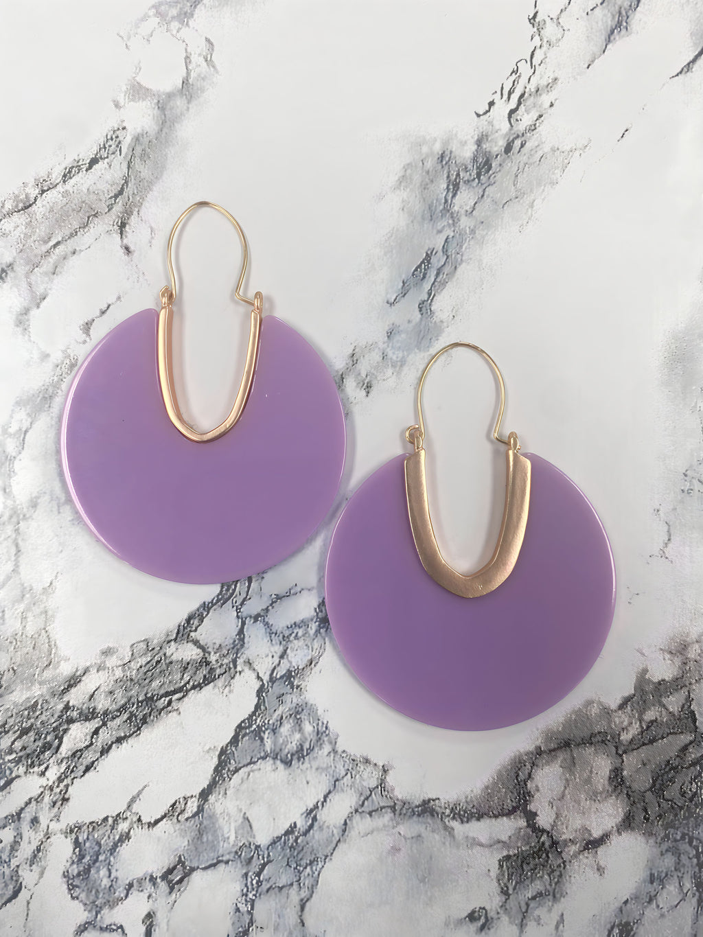 Round Resin Earrings - Closet Space