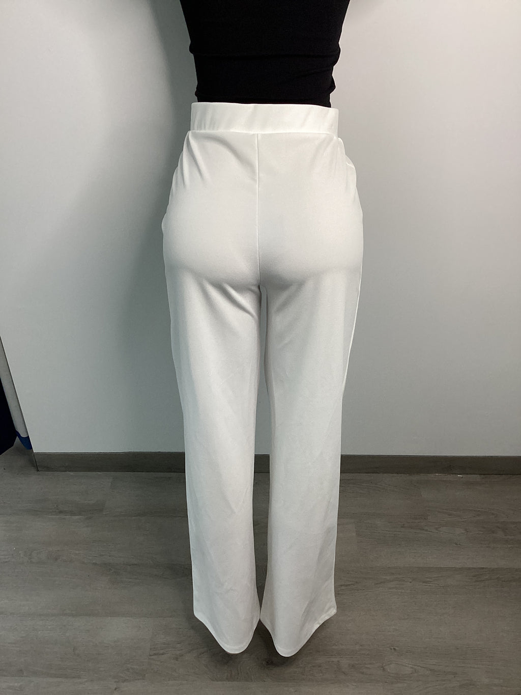 Wide Leg Poly Stretch Dress Pant - Closet Space