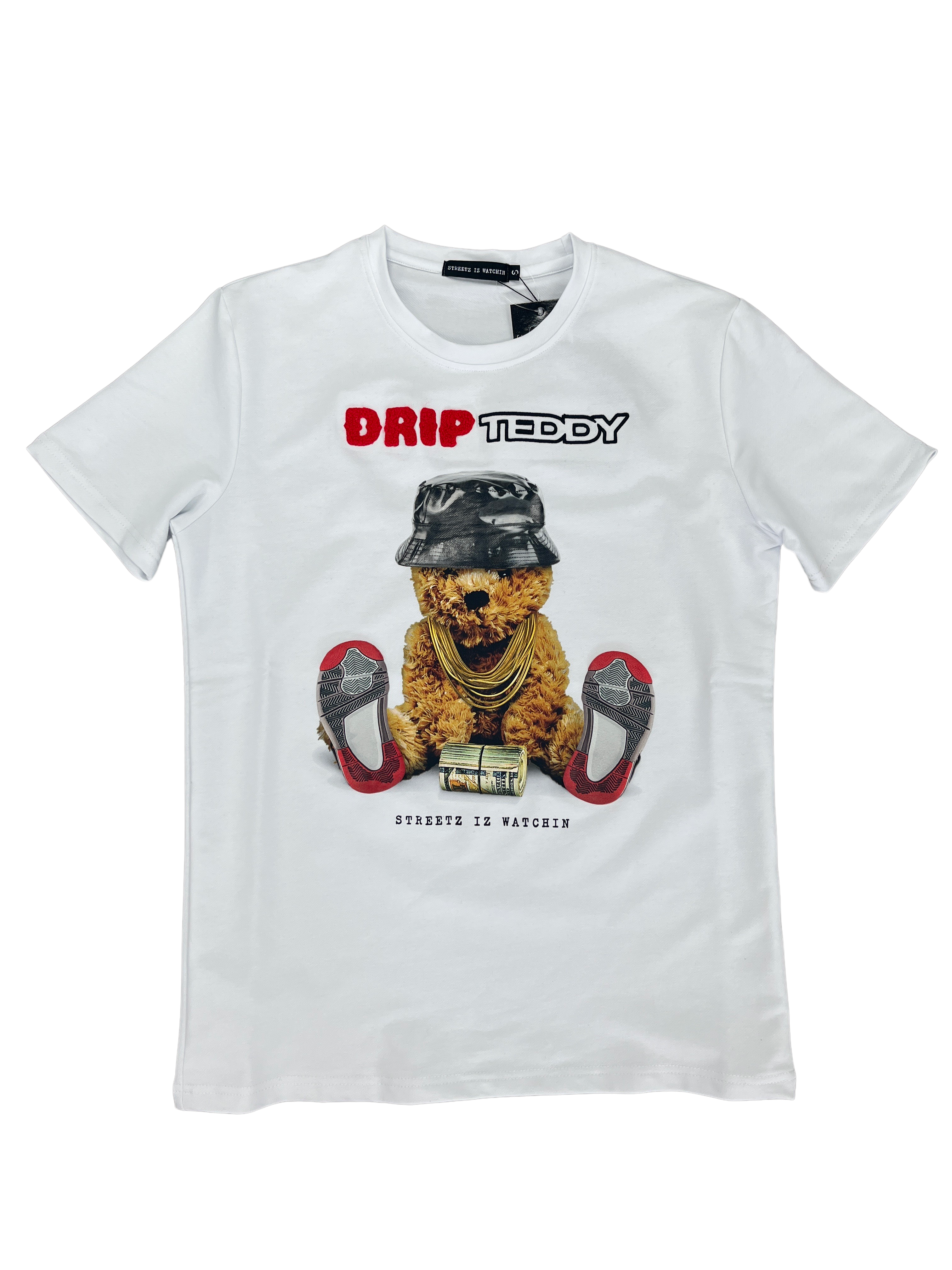 STREETZ IZ WATCHIN Drip Teddy T-shirt - Closet Space