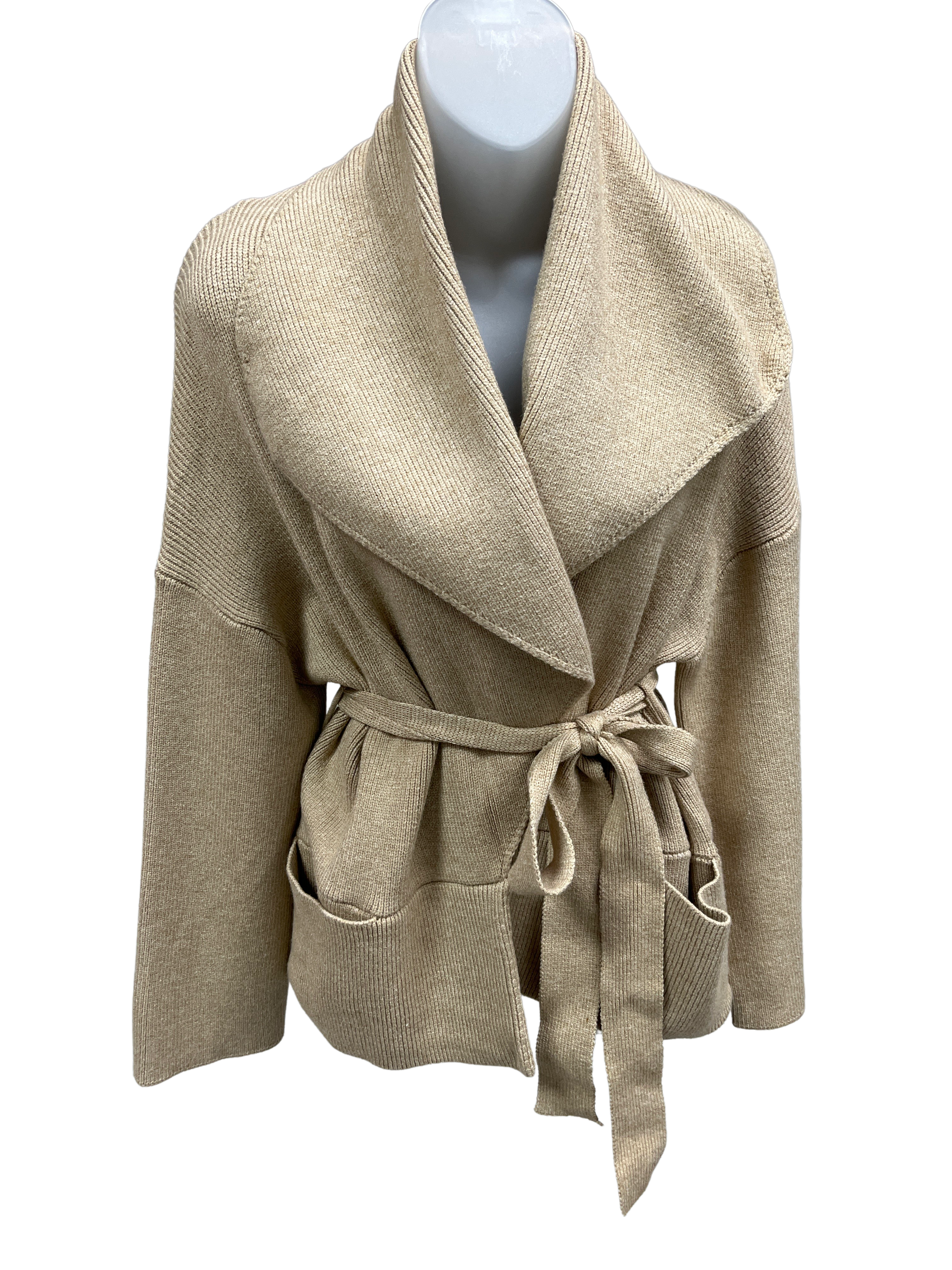 Shawl Collar Pocket Cardigan - Closet Space