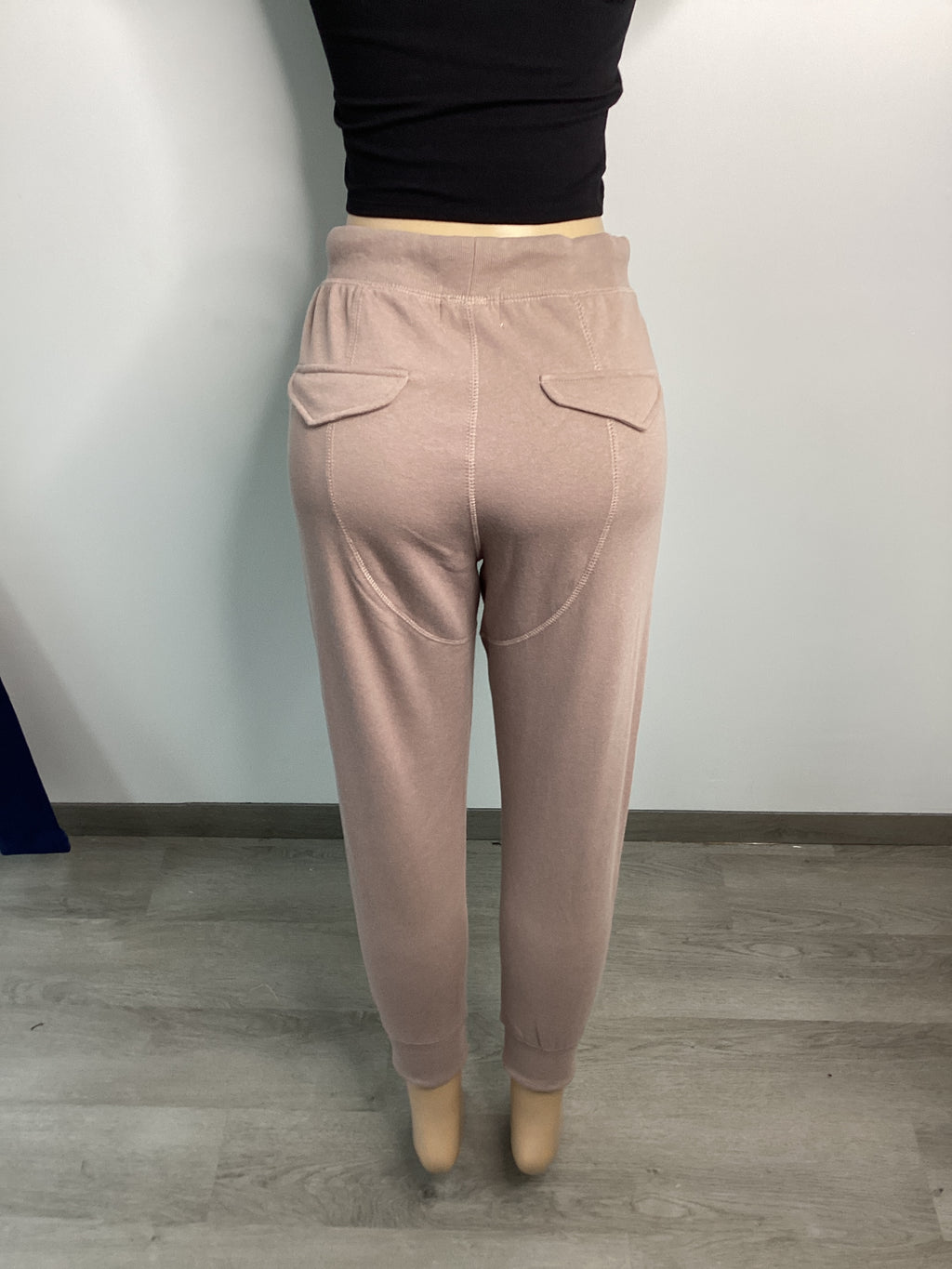 Soft Fleece Tie Banded Waist Joggers - Closet Space