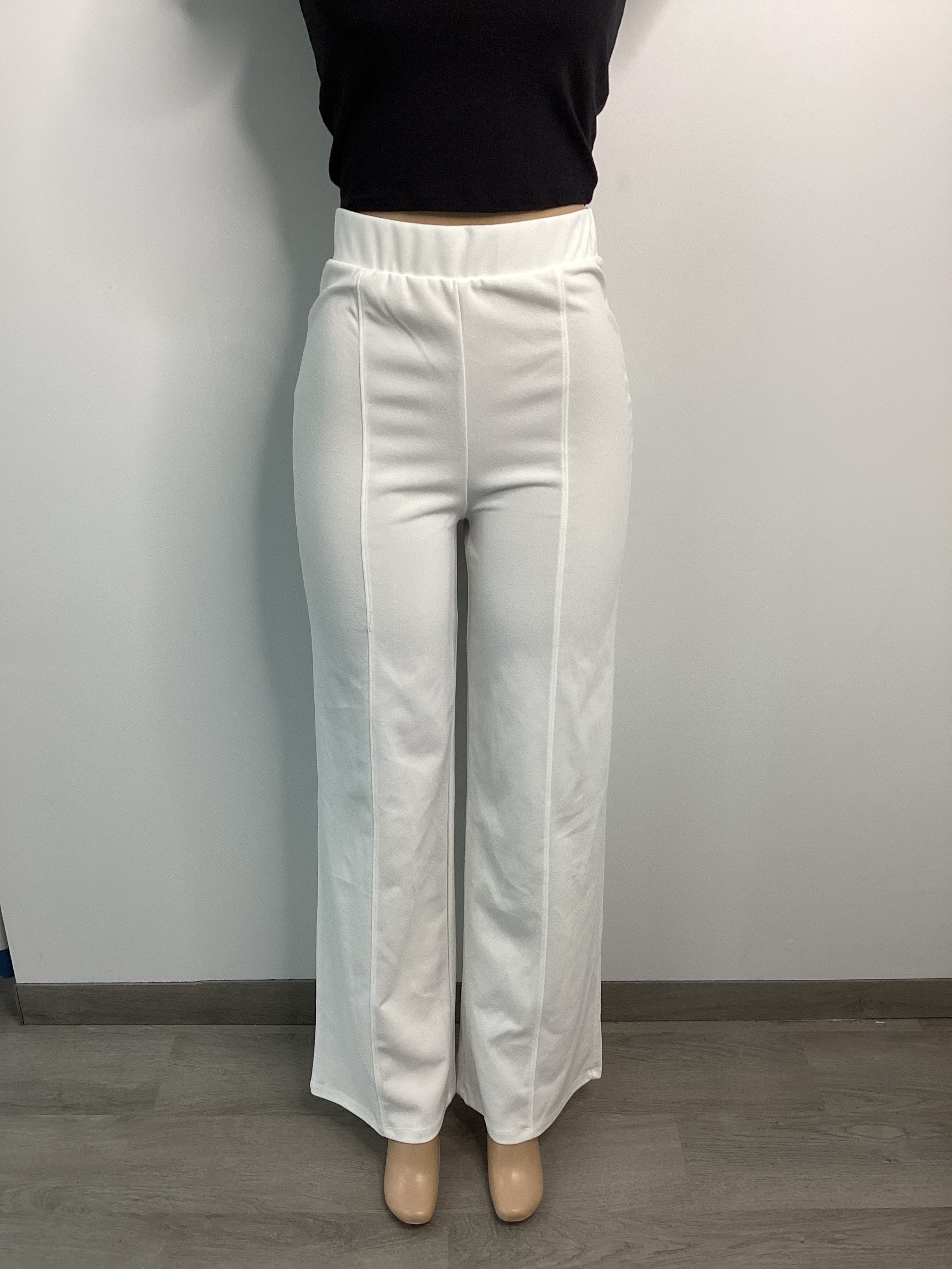 Wide Leg Poly Stretch Dress Pant - Closet Space