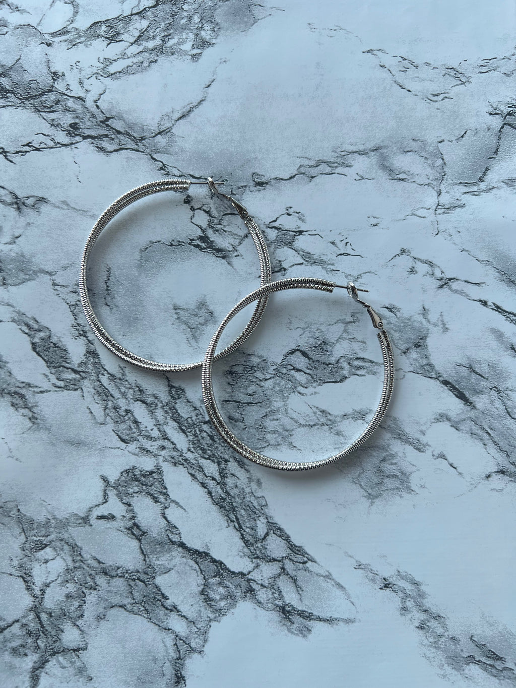 Layered Pave Hoops - Closet Space