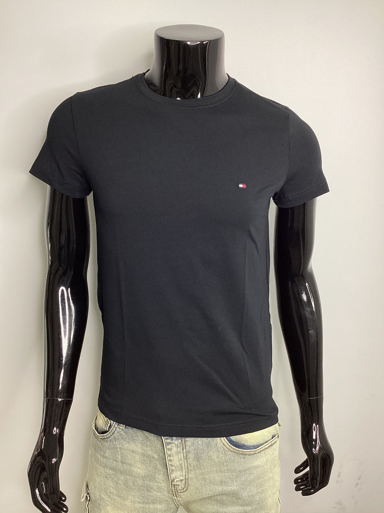 TOMMY HILFIGER Fitted Crew Neck T-Shirt - Closet Space