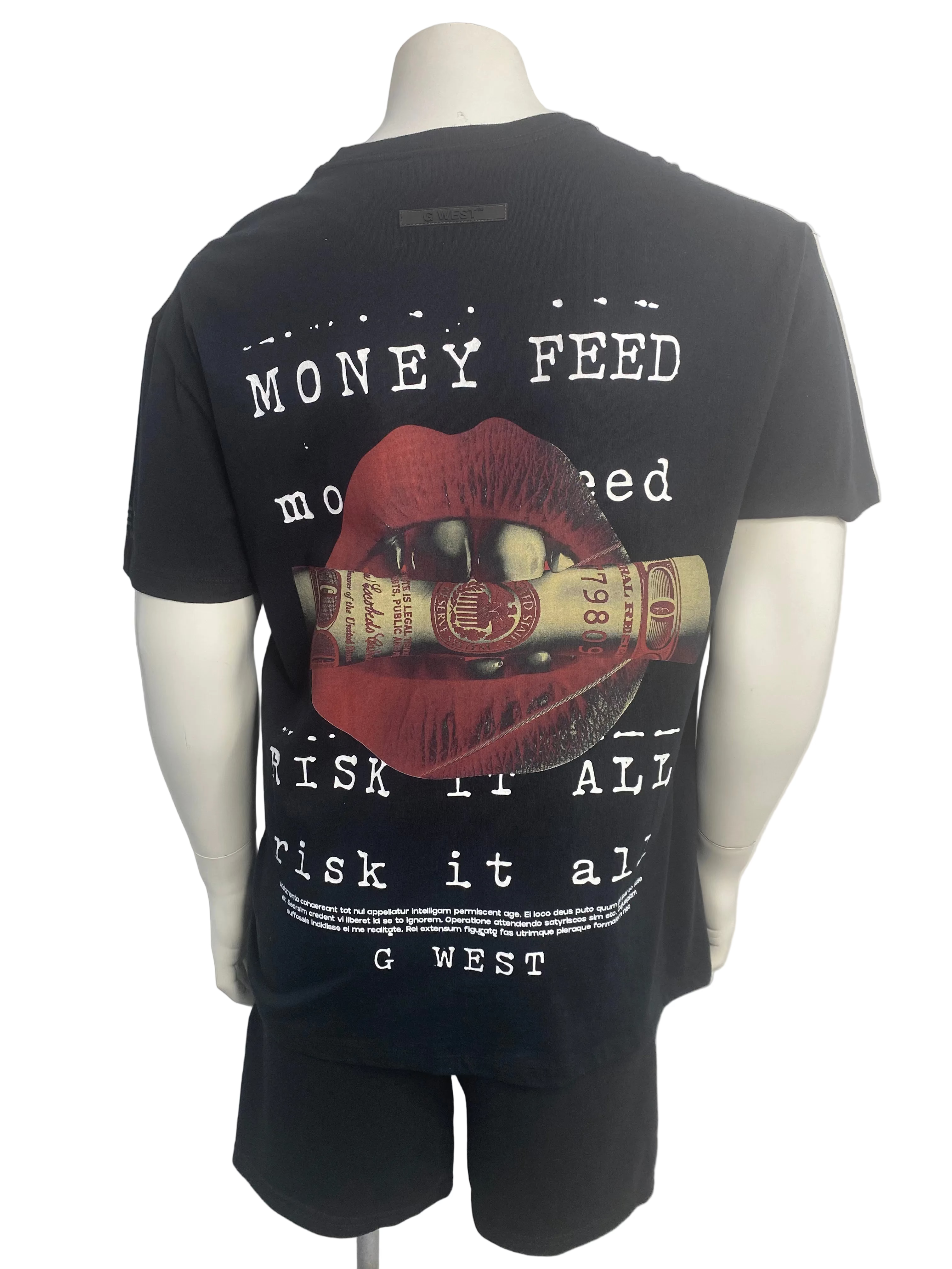 G WEST Money Tee & Short Set - Closet Space