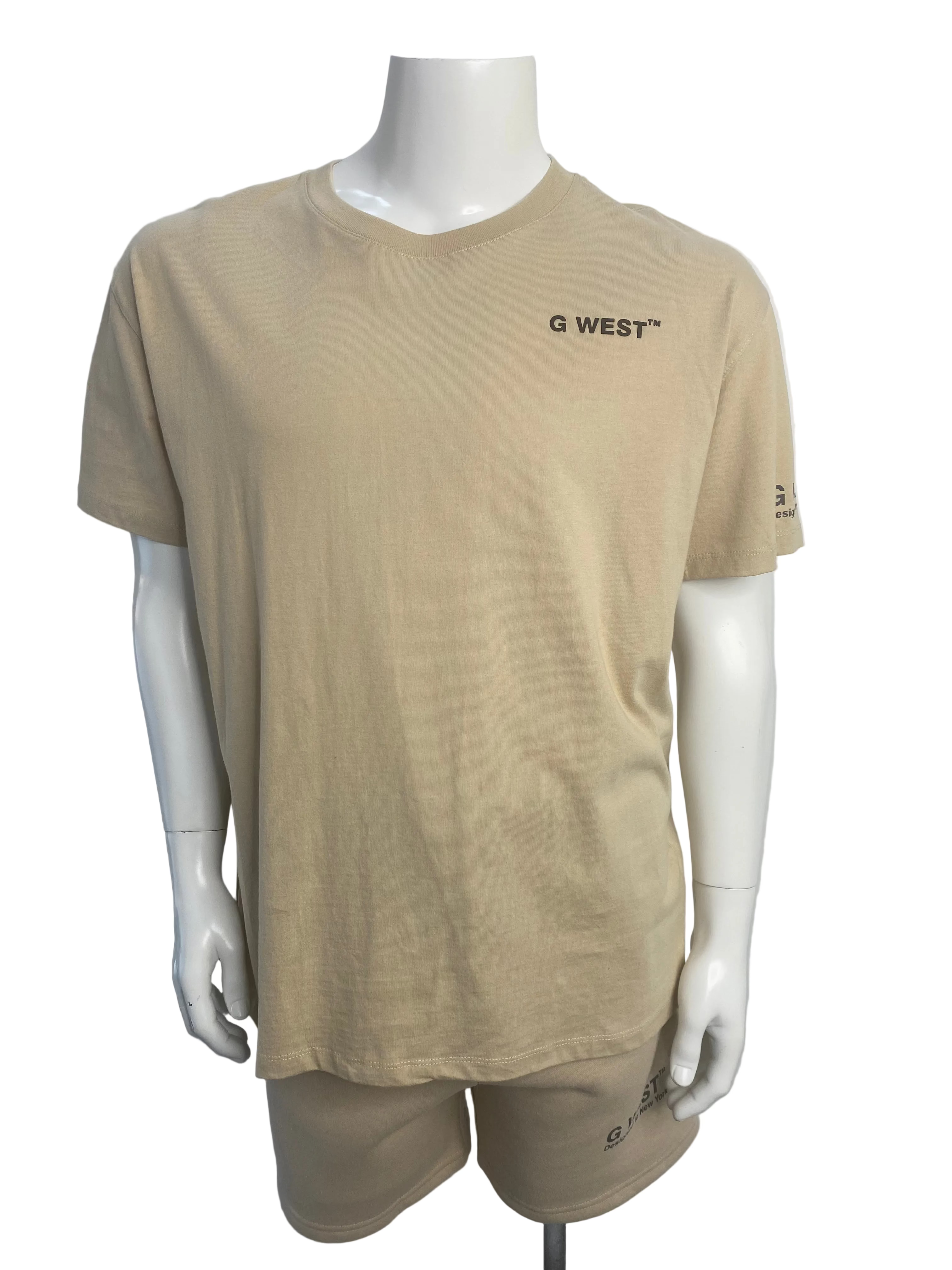 G WEST Mask Tee & Short Set - Closet Space