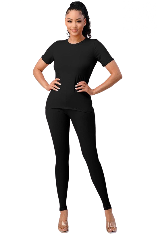 Curvy - Two Piece Legging Set - Closet Space