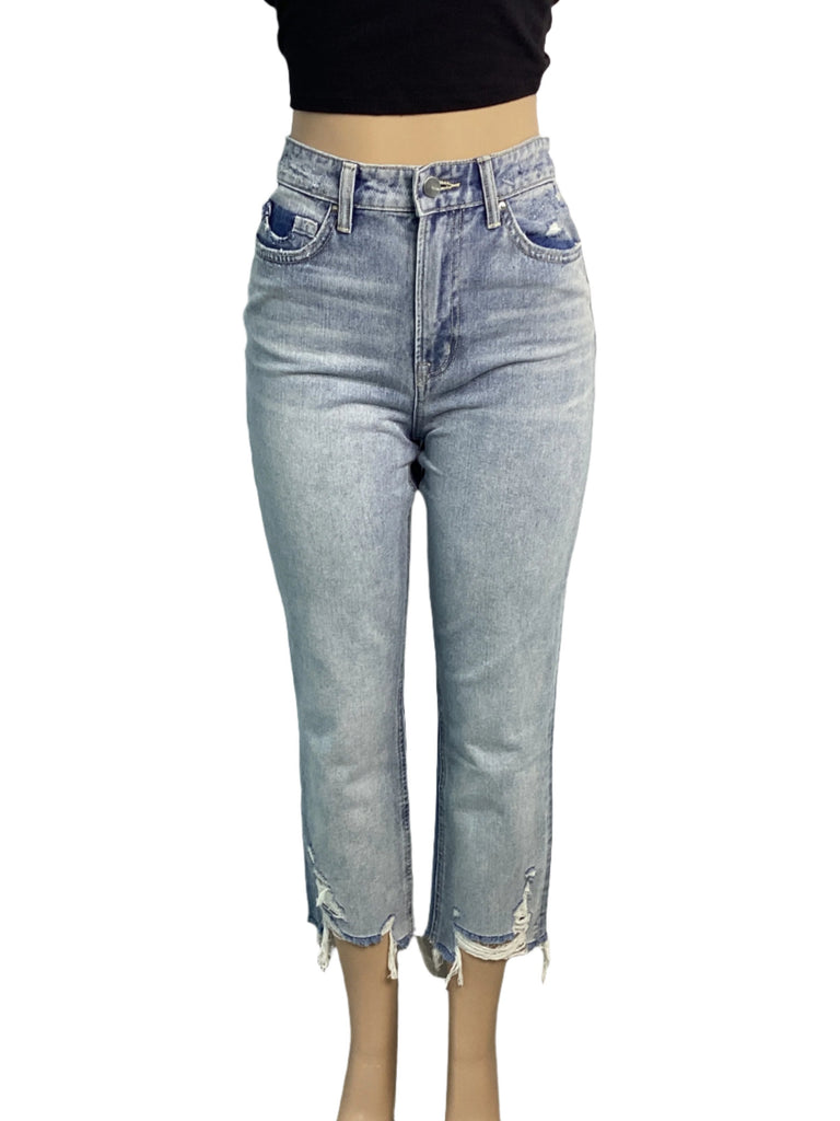 Super High Rise Straight Denim Capri - Closet Space