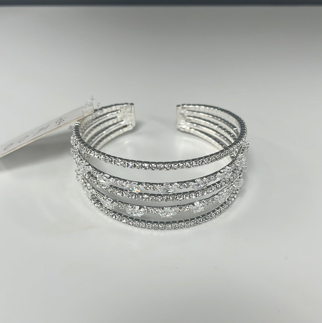 Cubic Zirconia Bangle - Closet Space