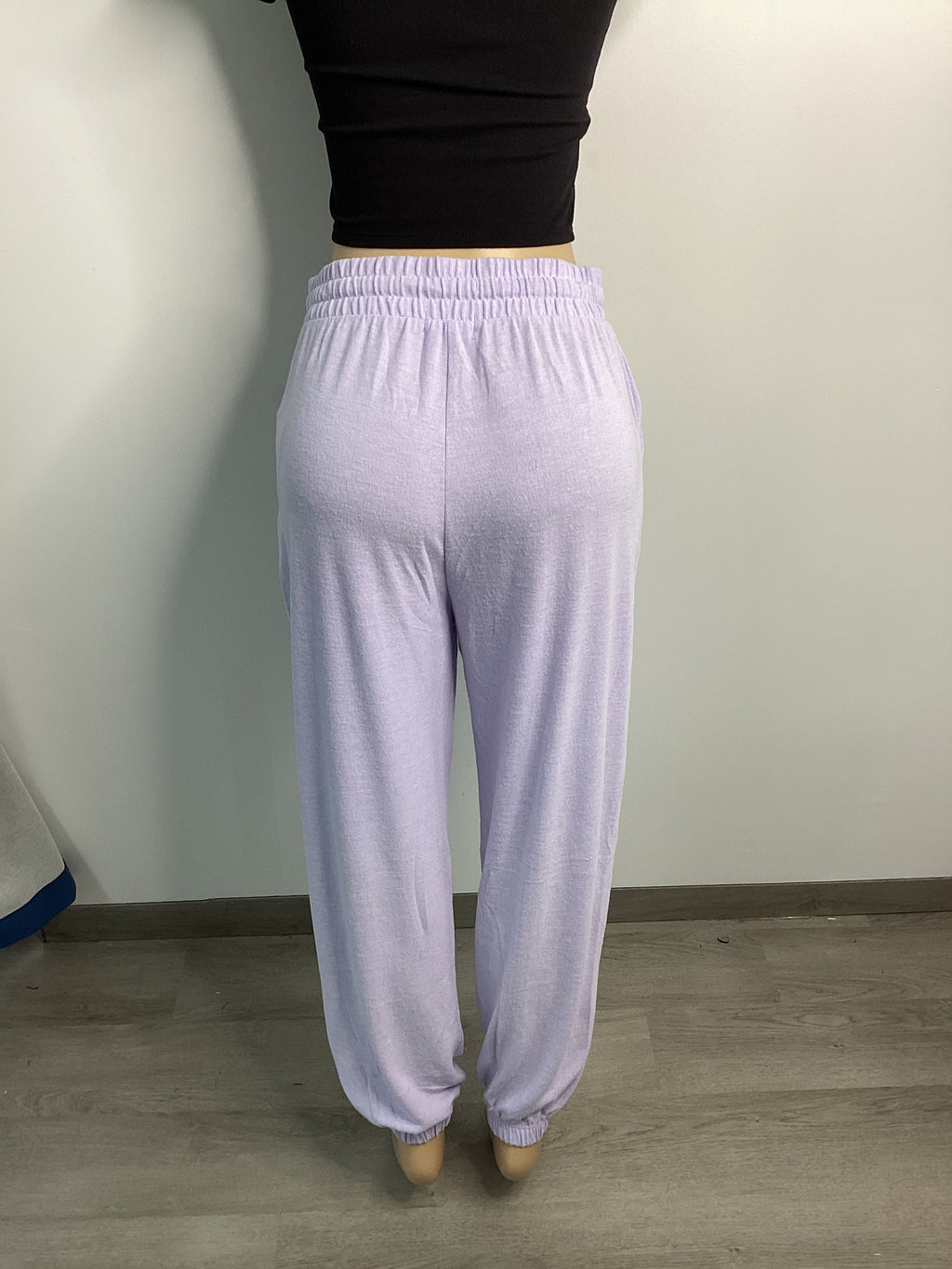 Soft Knit Cozy Elastic Waist Tie Jogger Pant - Closet Space