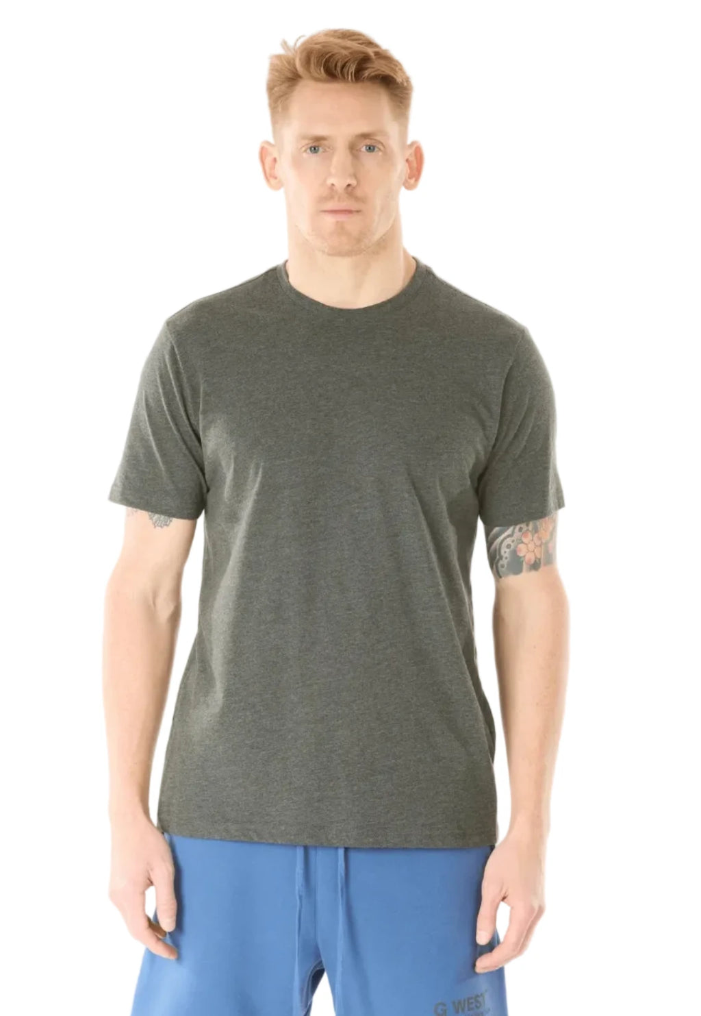 Mens Solid Crew Neck Tee - Closet Space