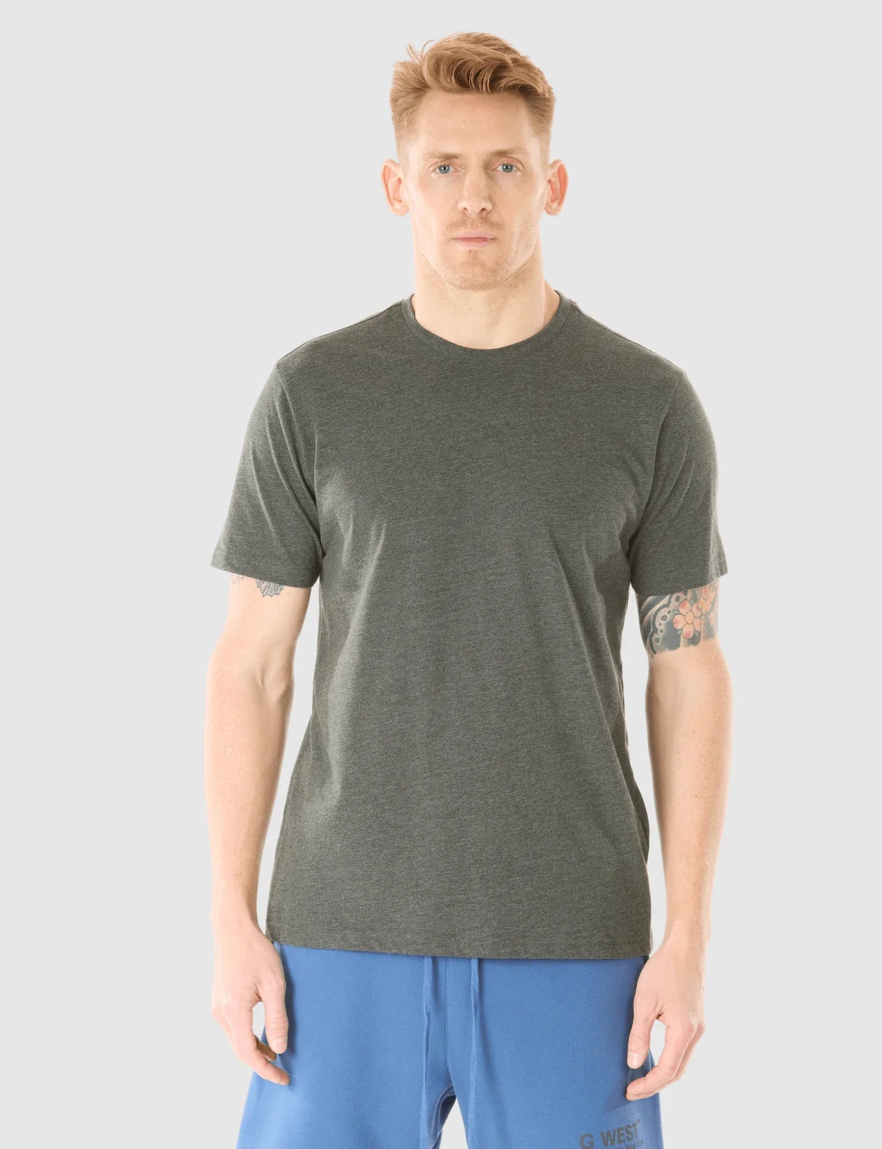 Mens Solid Crew Neck Tee - Closet Space