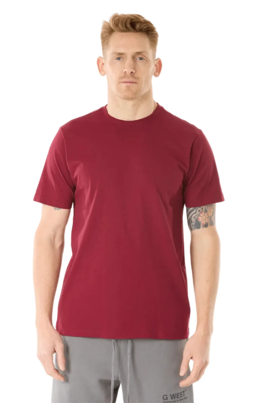 Mens Solid Crew Neck Tee - Closet Space
