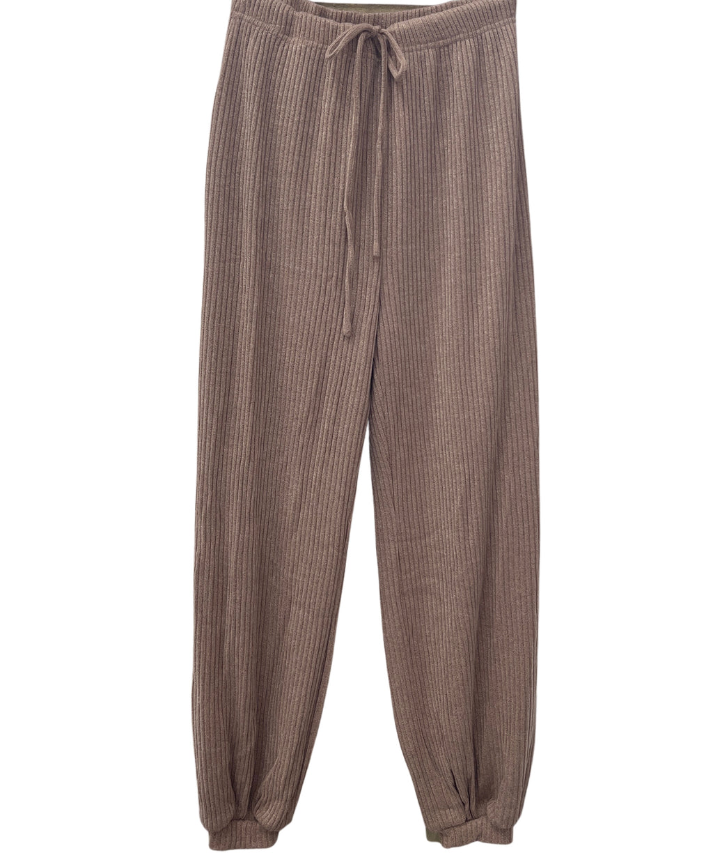 Cozy Ribbed Knit Jogger Pant - Closet Space
