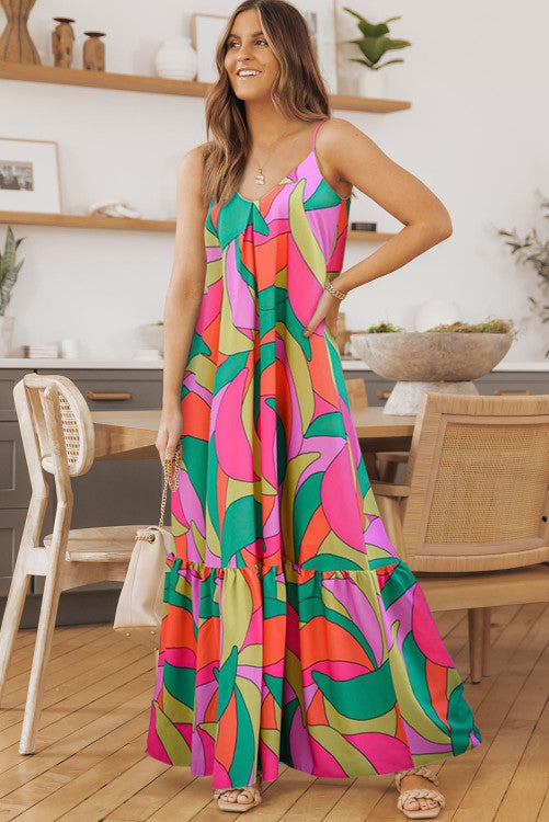 Multi-Color Boho Maxi Dress - Closet Space