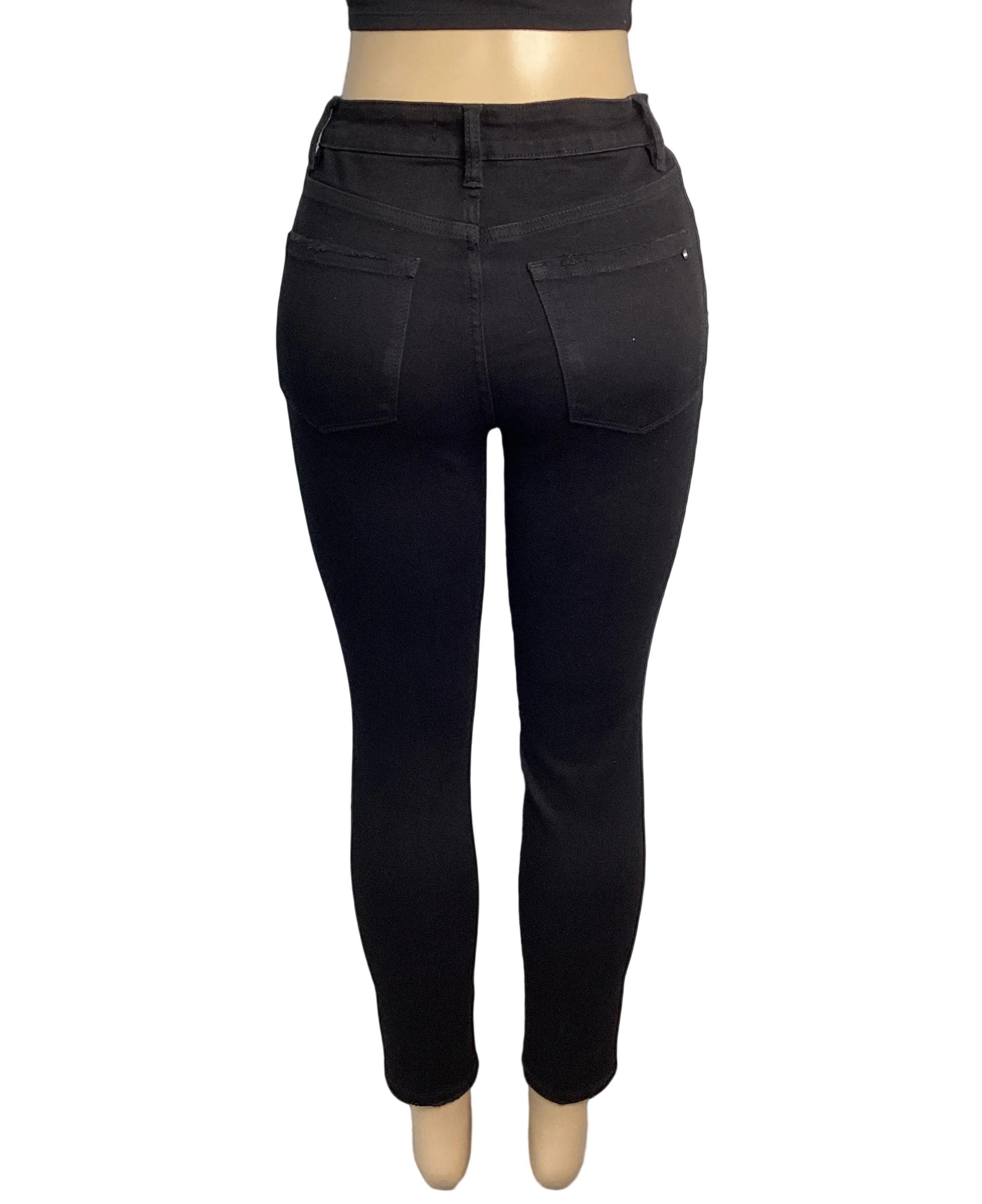 High Rise Ankle Skinny Jeans
