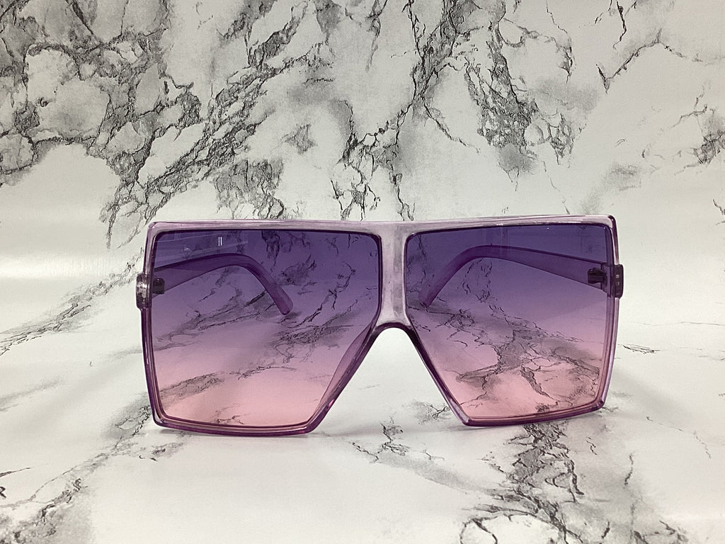 Oversized Flat Top Square Sunglasses - Closet Space