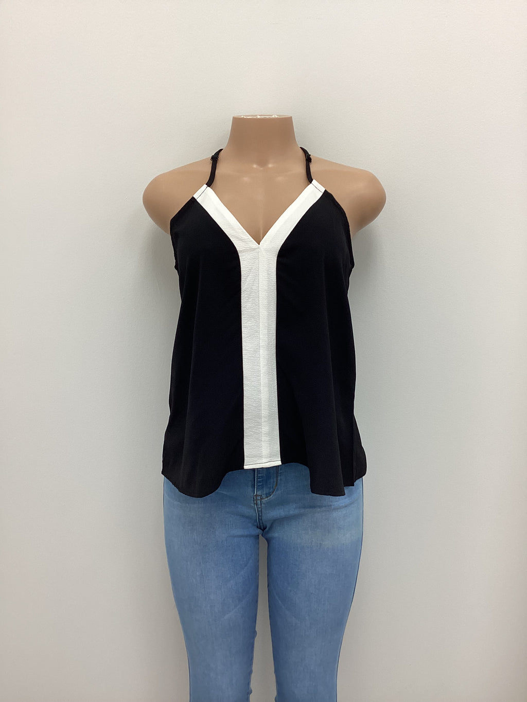 Color Block V-Neck Top - Closet Space