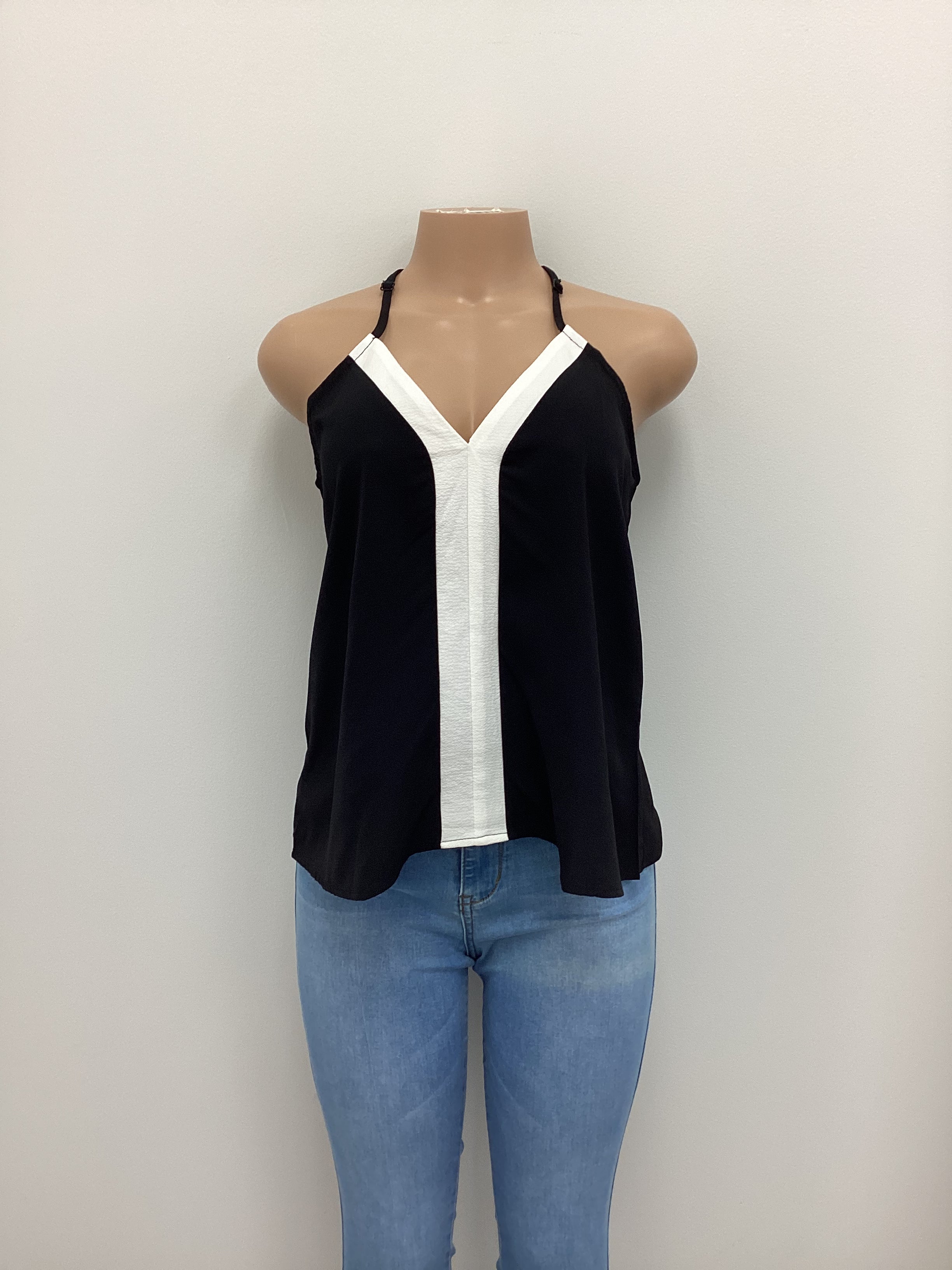 Color Block V-Neck Top - Closet Space