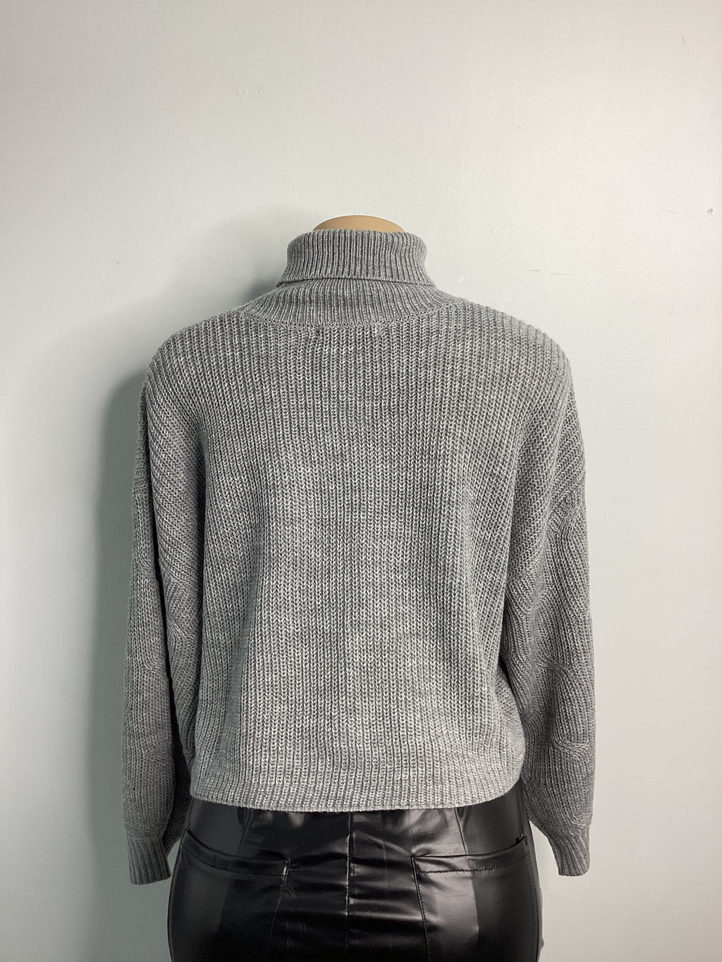 Ribbed Soft Knit Turtleneck Sweater - Closet Space