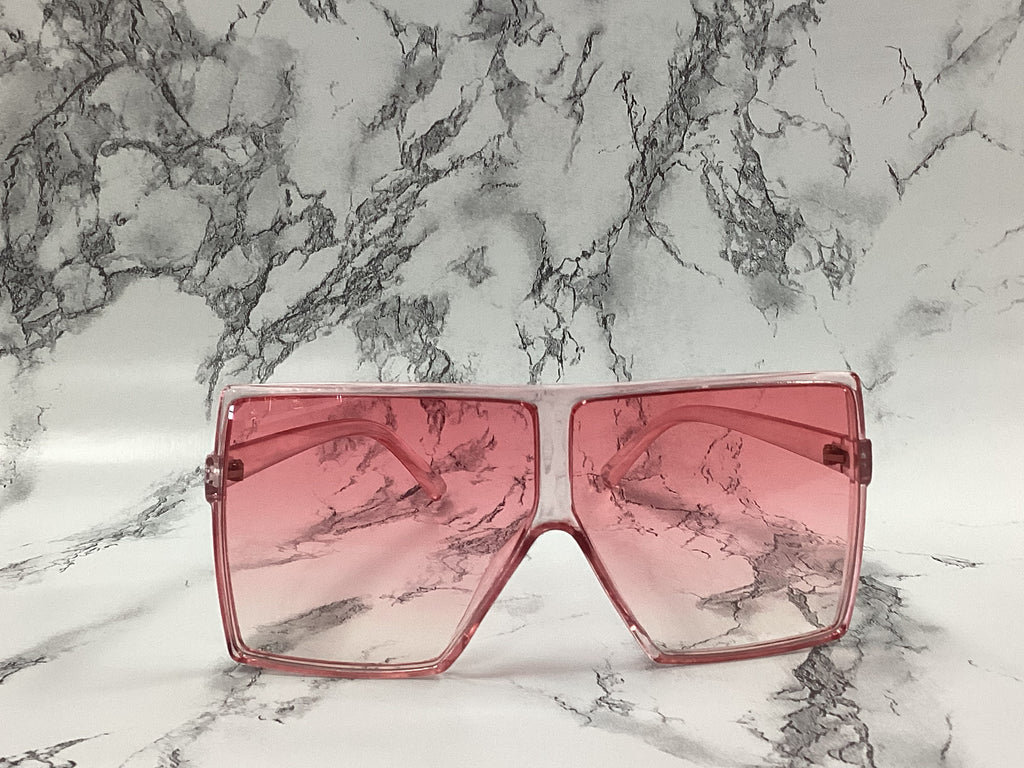 Oversized Flat Top Square Sunglasses - Closet Space