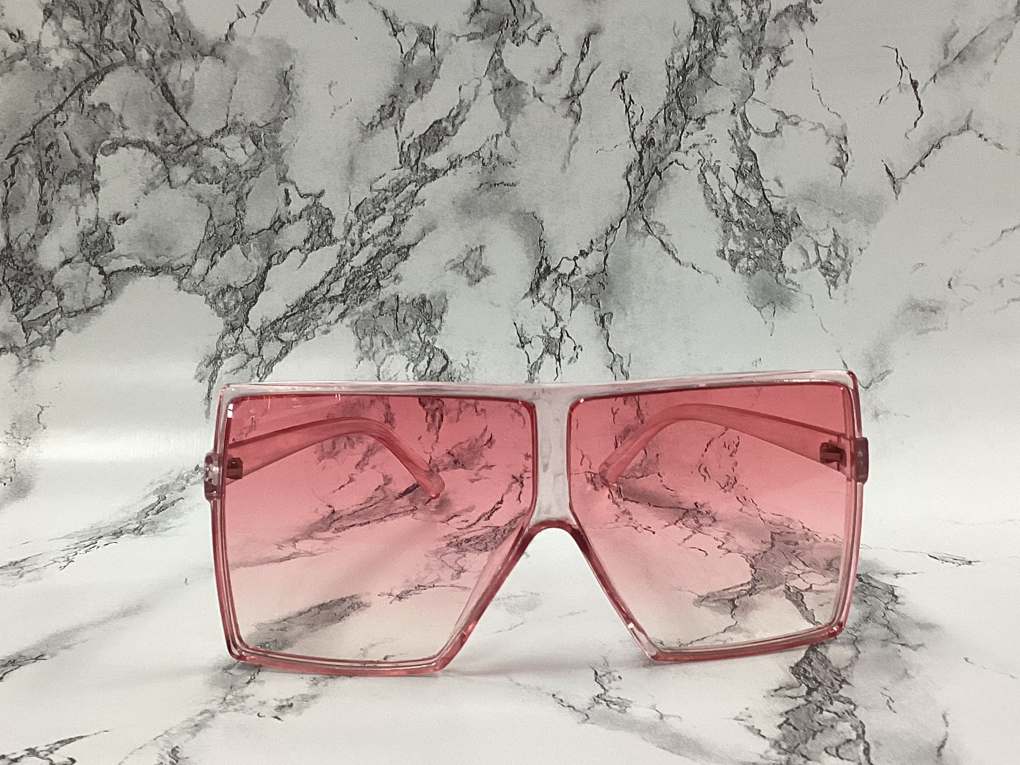 Oversized Flat Top Square Sunglasses - Closet Space