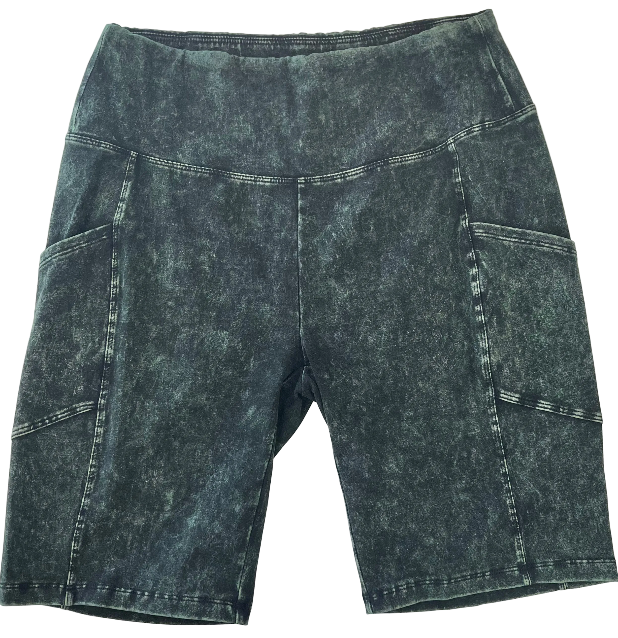 Curvy - Waistband Pocket Biker Shorts