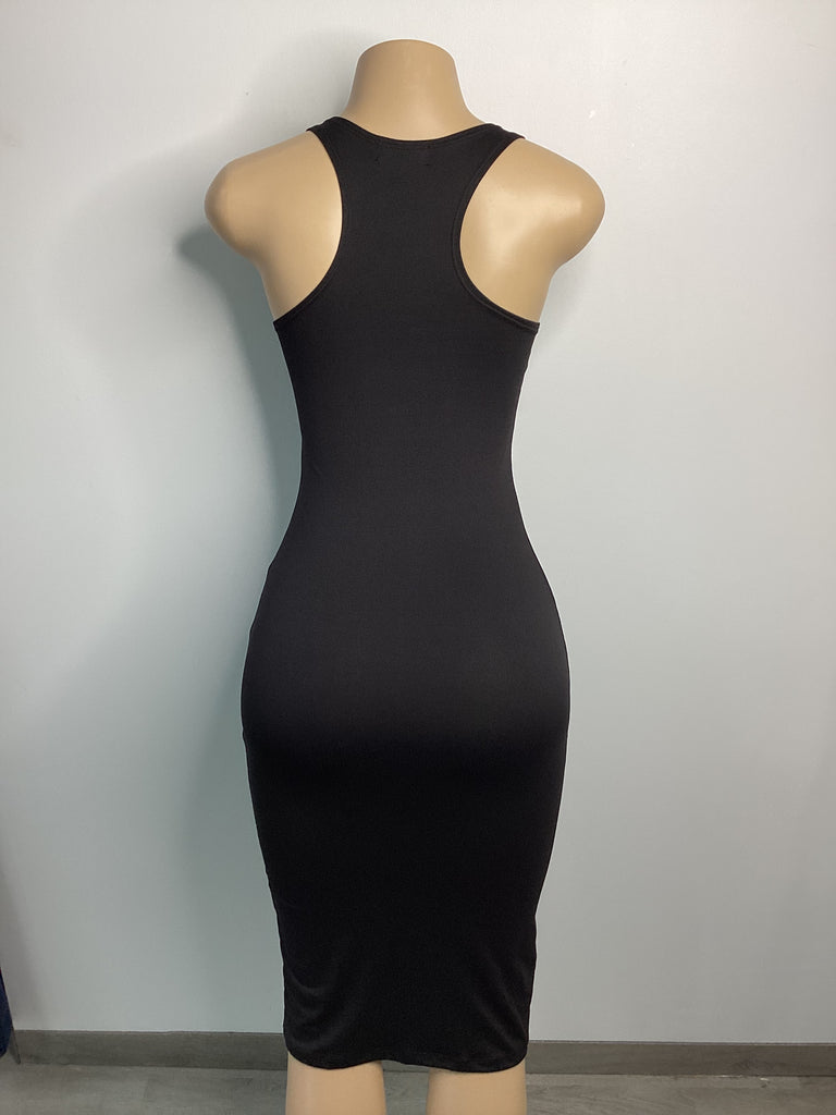 Scoop-Neck Racerback Bodycon Dress - Closet Space