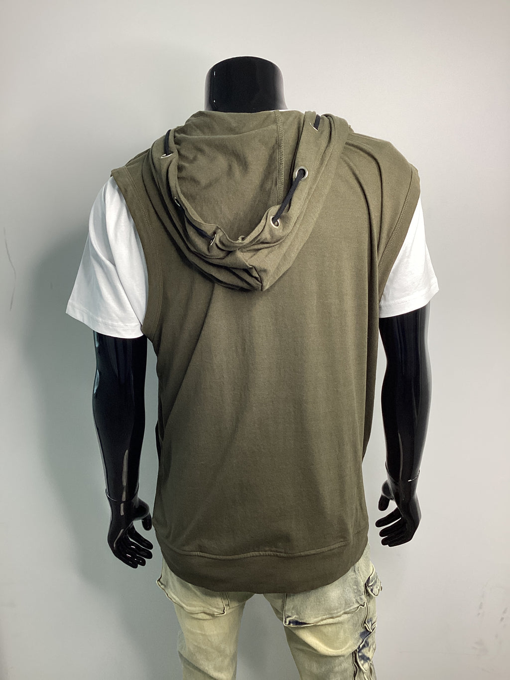 Sleeveless Eyelet Hoodie - Closet Space