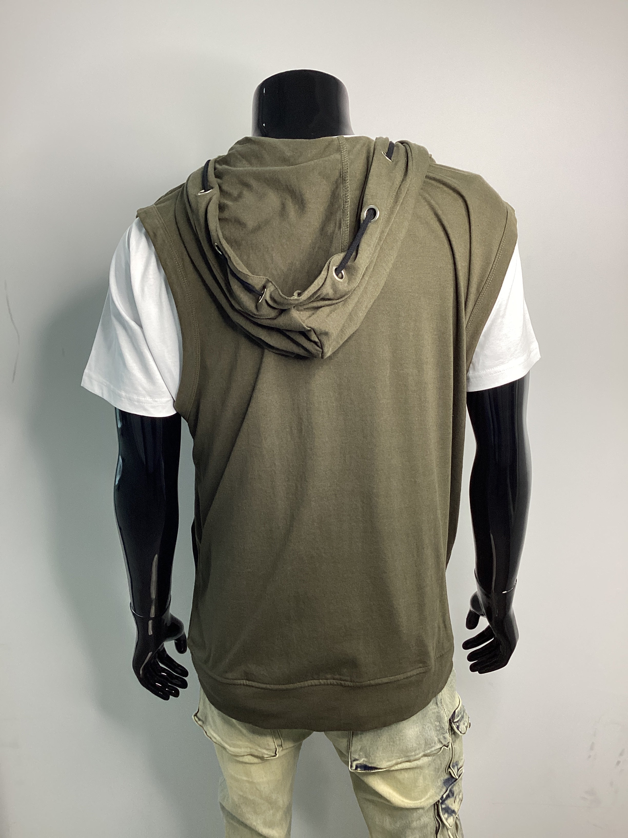 Sleeveless Eyelet Hoodie - Closet Space