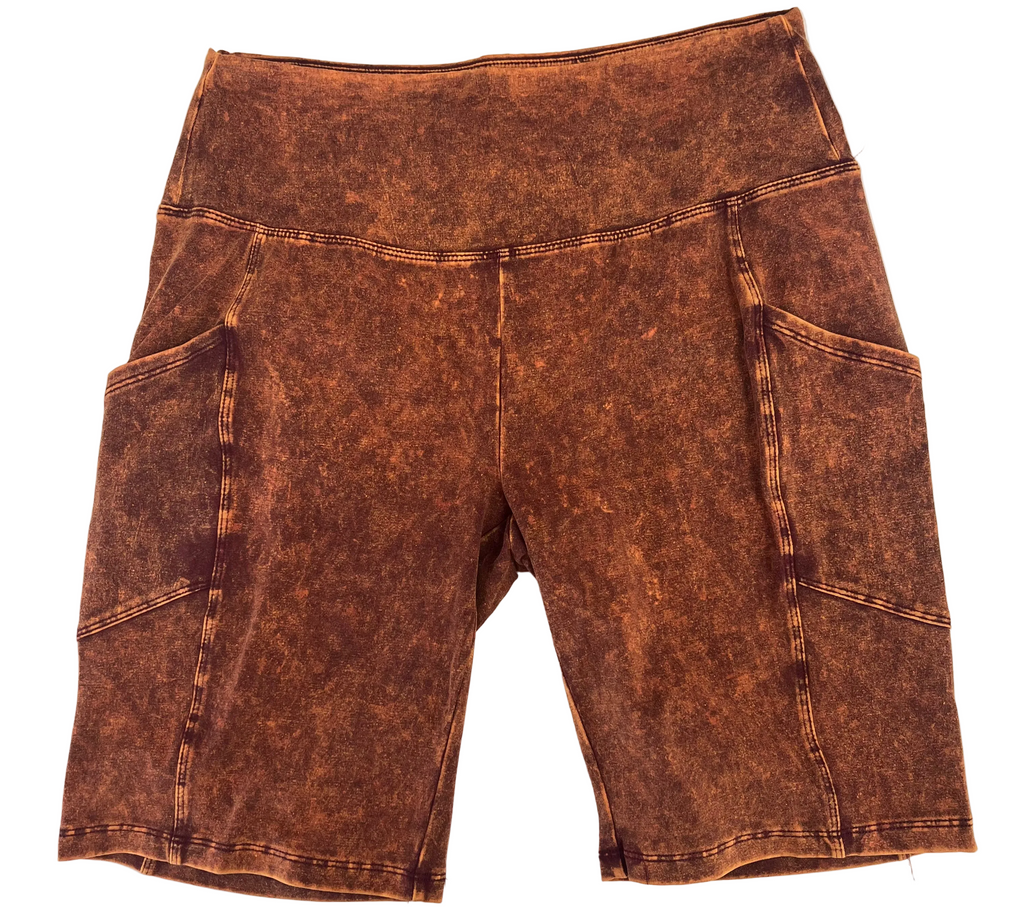 Curvy - Waistband Pocket Biker Shorts