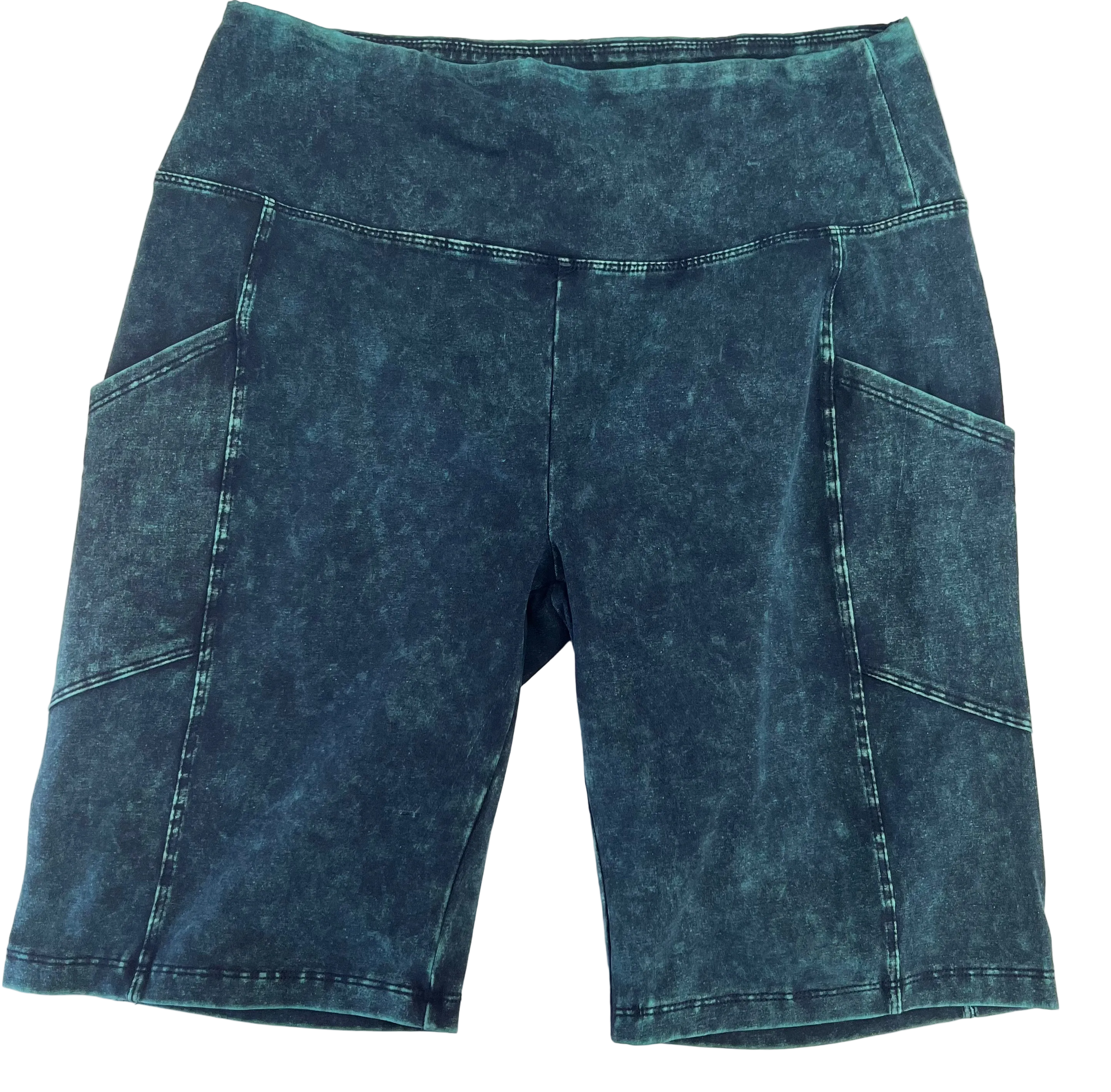 Curvy - Waistband Pocket Biker Shorts