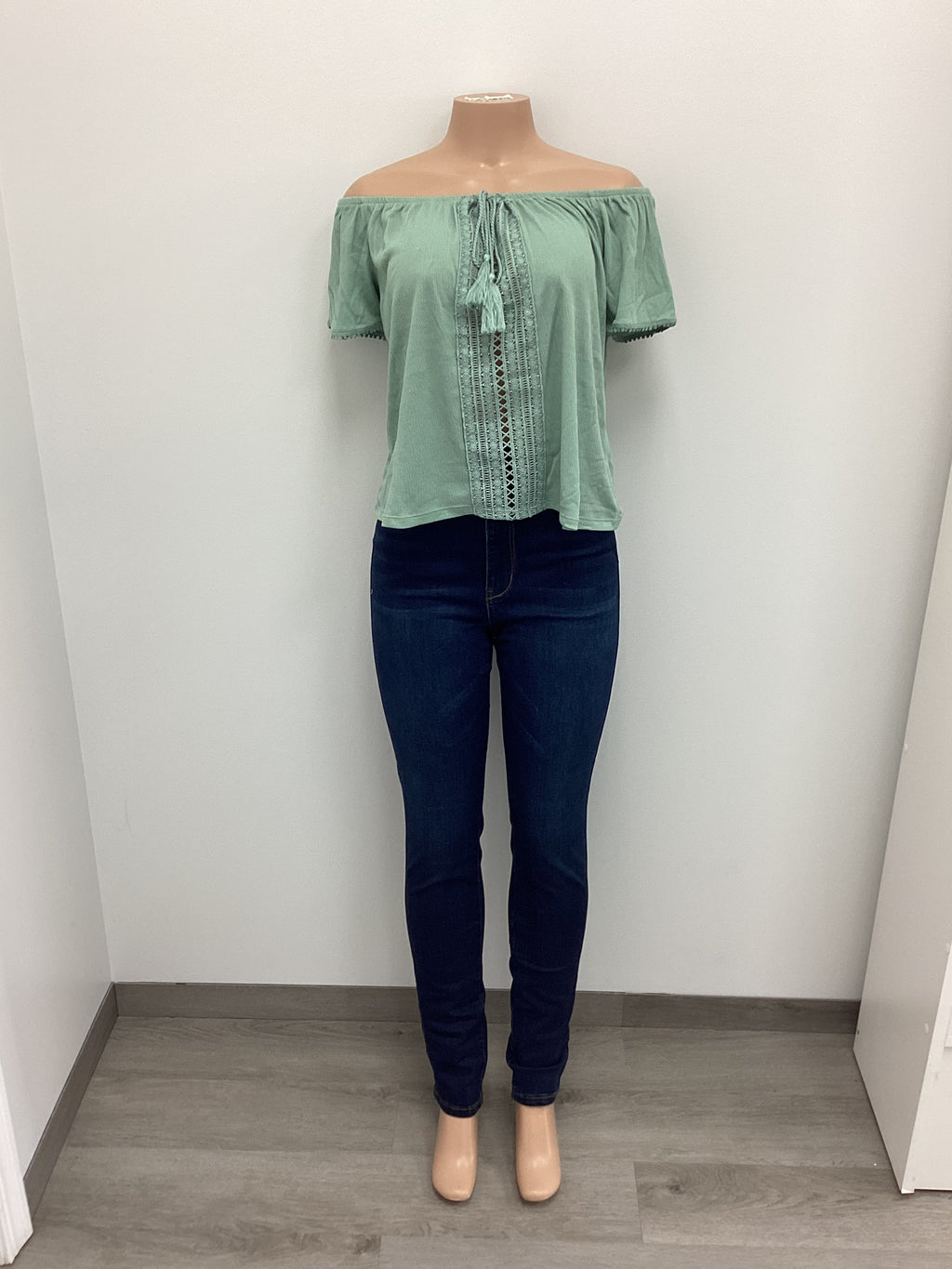 Off The Shoulder Tassel Blouse - Closet Space