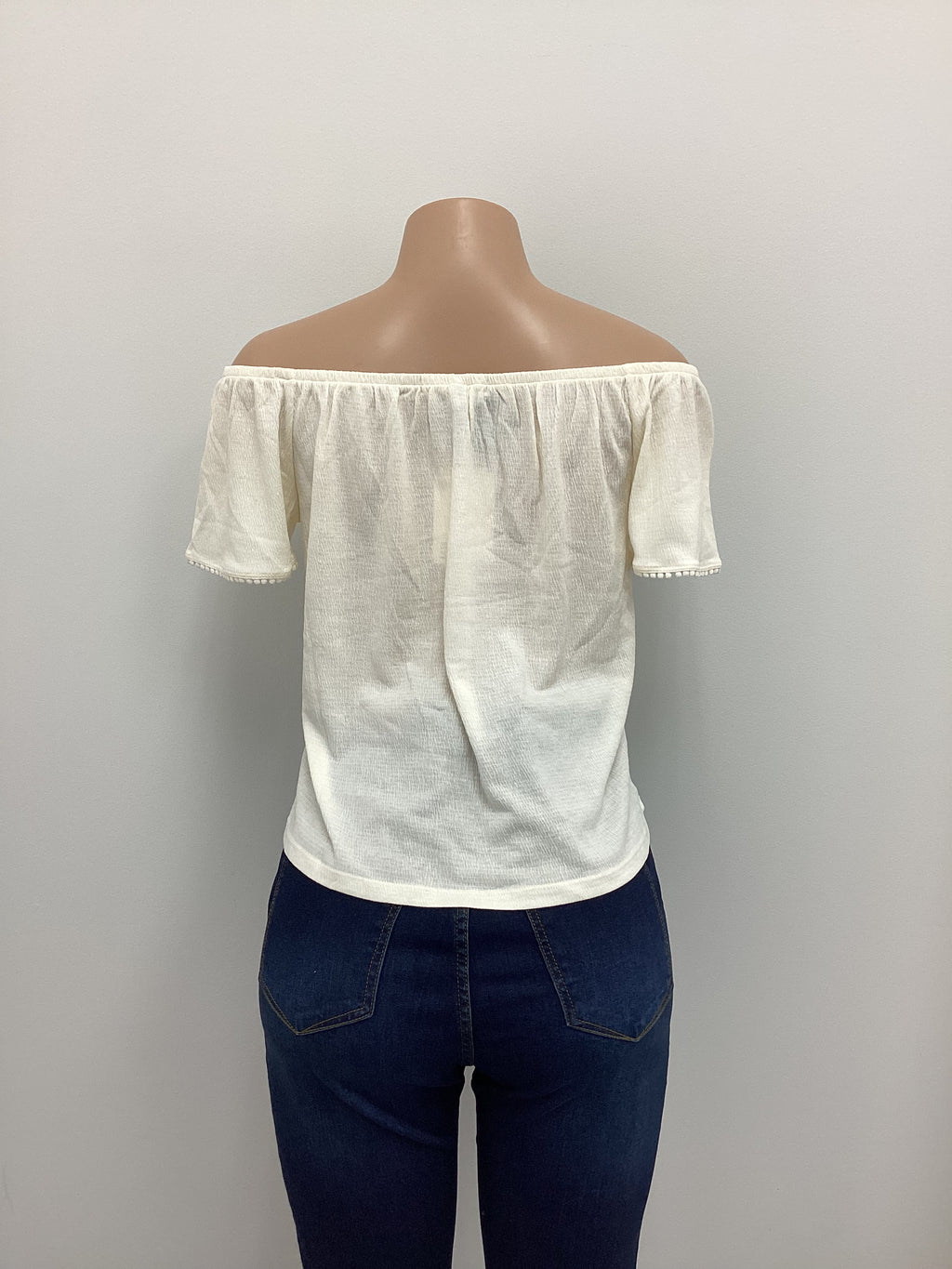 Off The Shoulder Tassel Blouse - Closet Space