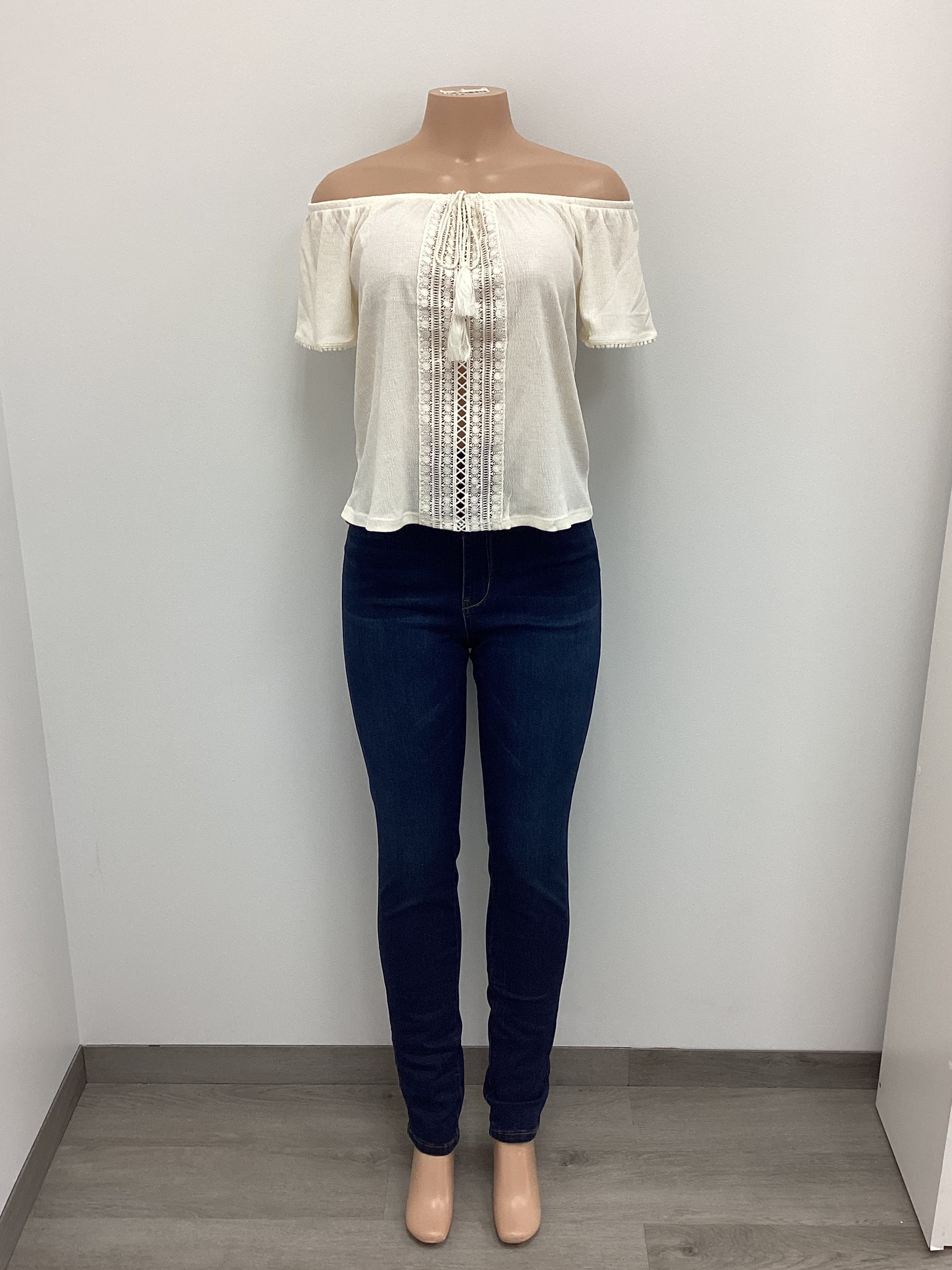 Off The Shoulder Tassel Blouse - Closet Space