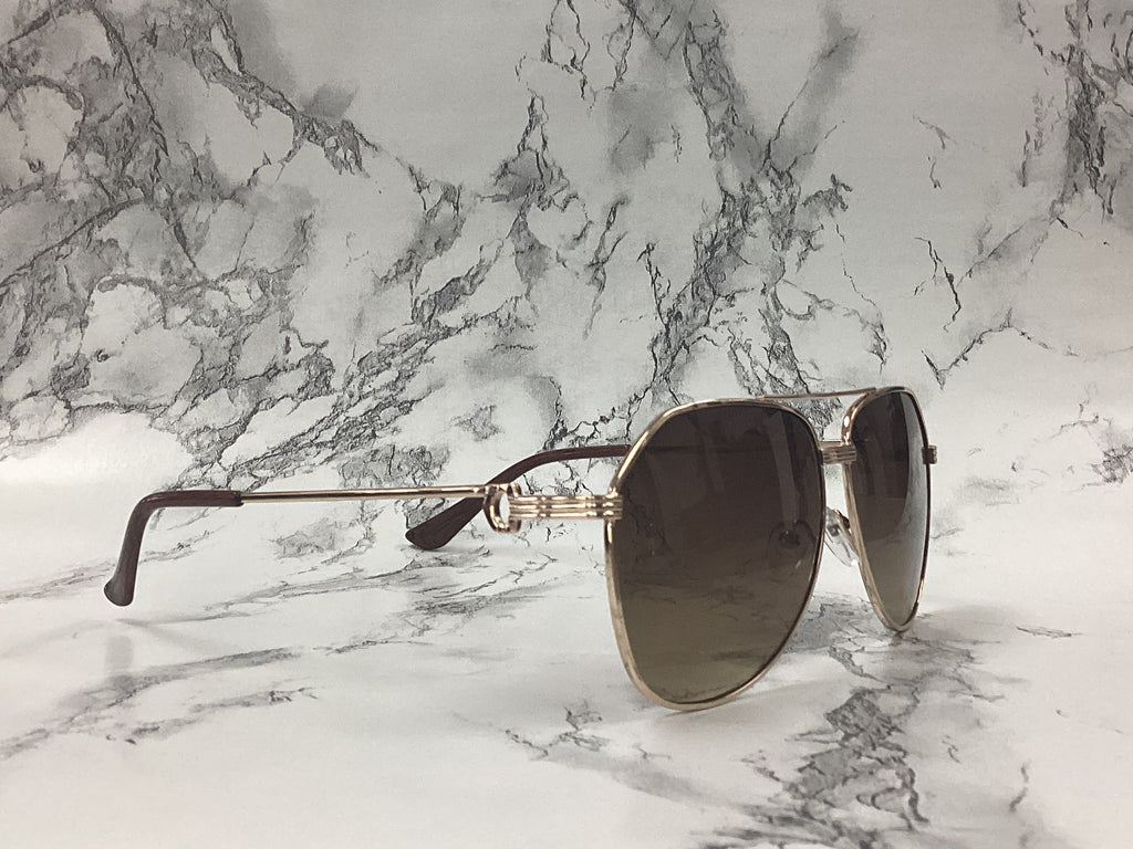 Two-Tone Aviator Sunglasses - Closet Space