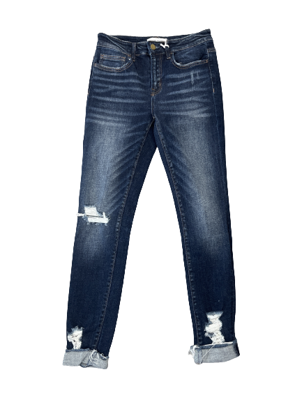 FLYING MONKEY Crop Ankle Jeans - Closet Space