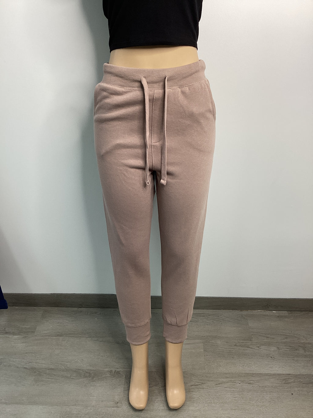 Soft Fleece Tie Banded Waist Joggers - Closet Space