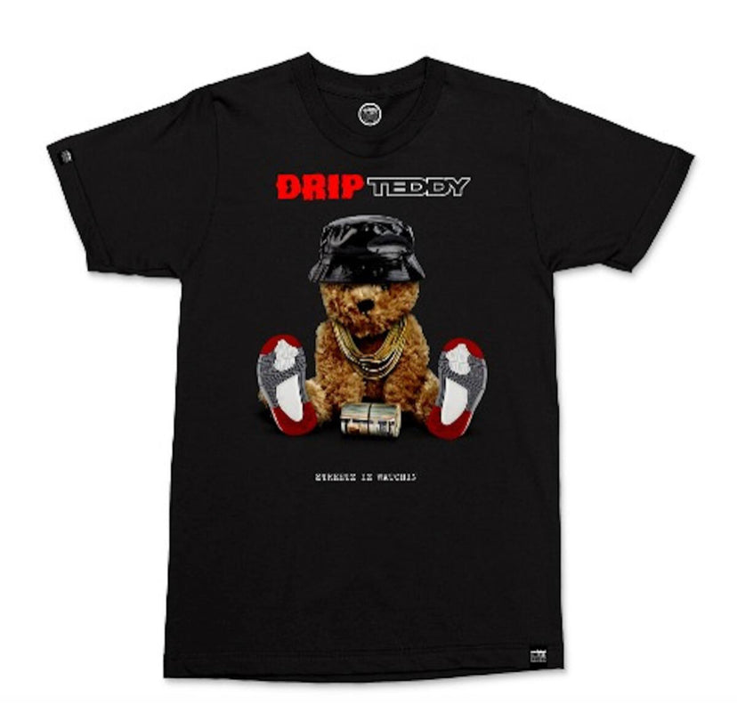 STREETZ IZ WATCHIN Drip Teddy T-shirt - Closet Space