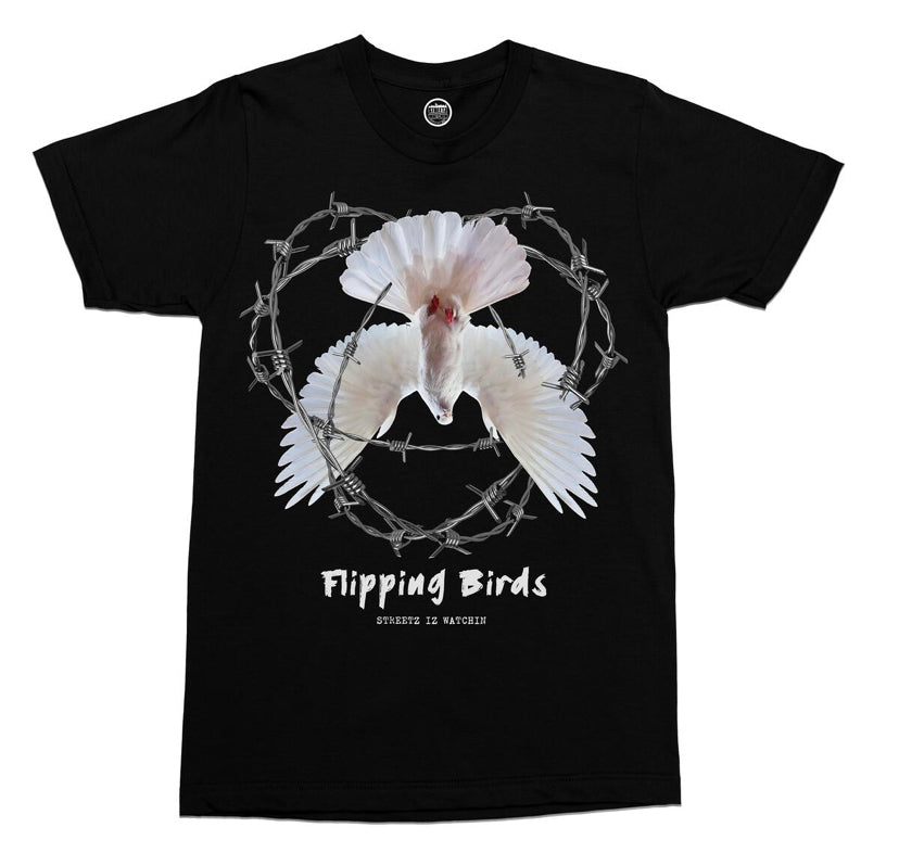 STREETZ IZ WATCHIN Flipping Birds T-shirt - Closet Space